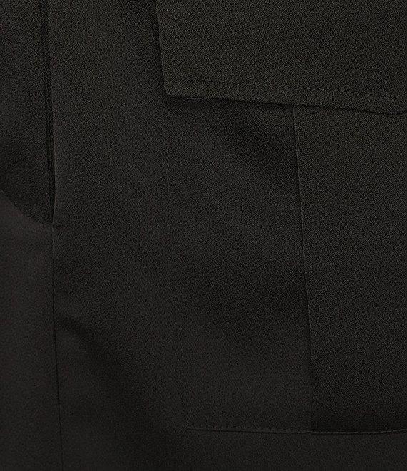 Skies Are Blue Satin Cargo Pocket Mini Skirt Product Image