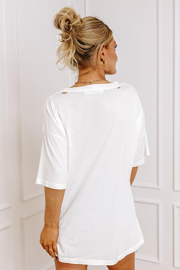 Whitney Houston On Stage Distressed Graphic Tee Product Image