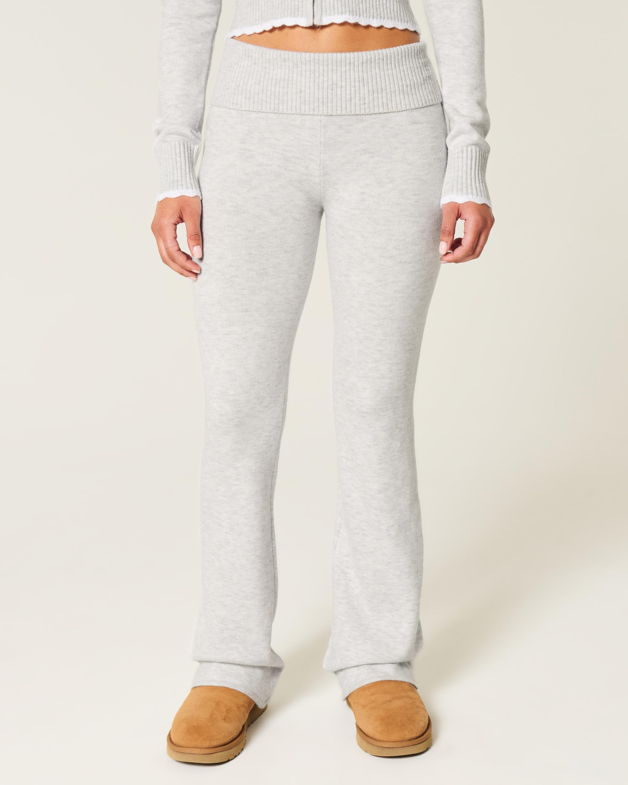 Gilly Hicks Sweater-Knit Foldover Boot Pants Product Image