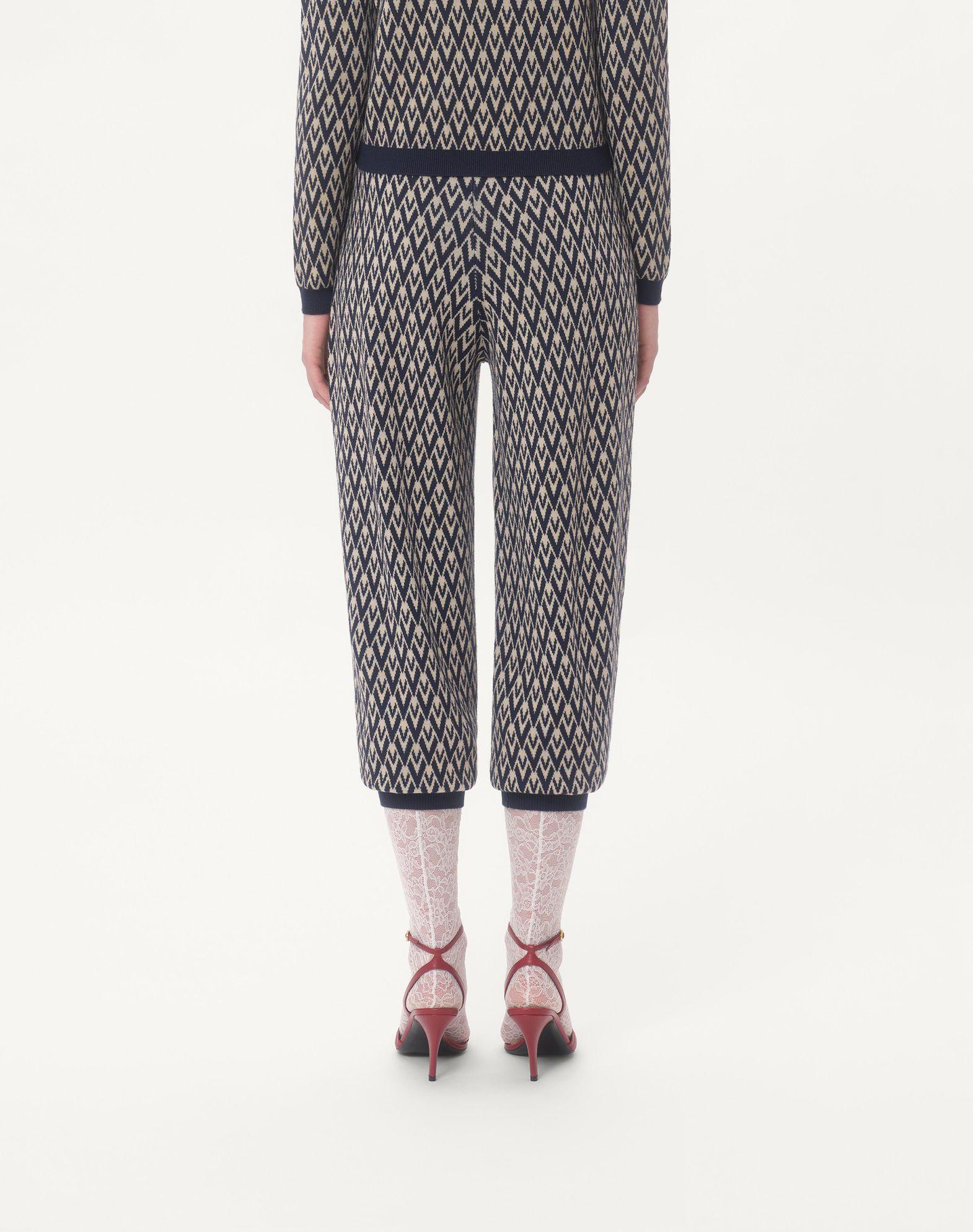 Toute La V Jacquard Wool Pants   Product Image