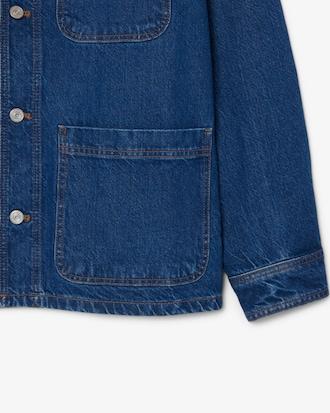 Heavy Cotton Denim Overshirt Jacket Product Image