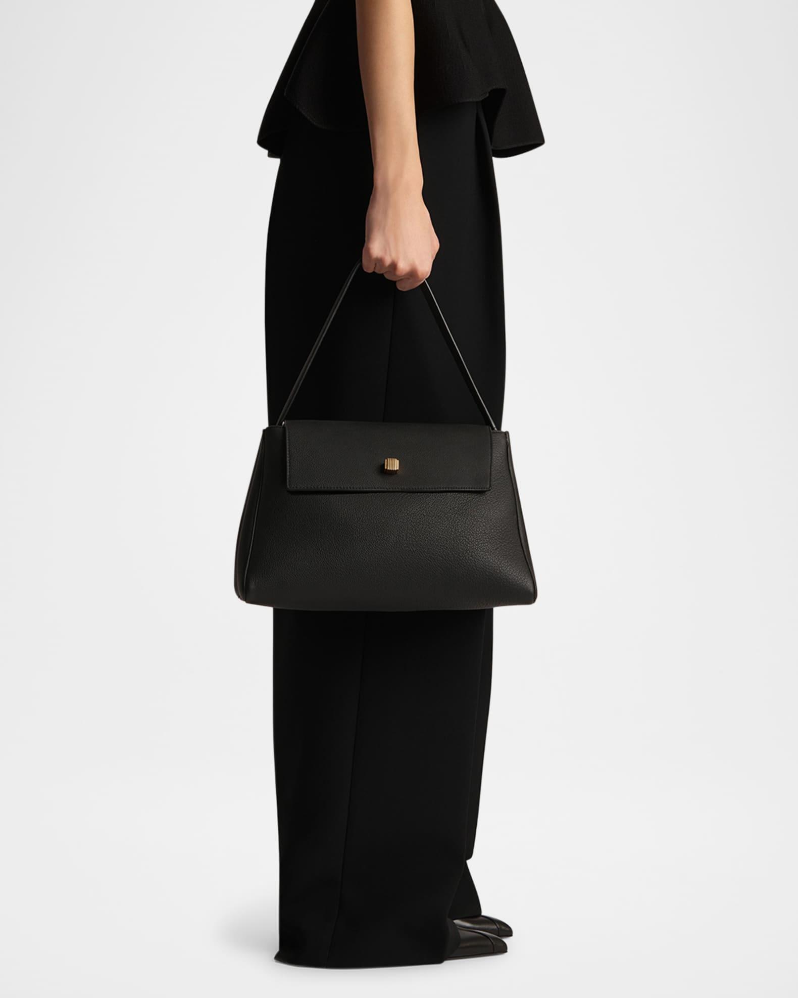 Audrey Flap Calf Leather Top-Handle Bag Product Image