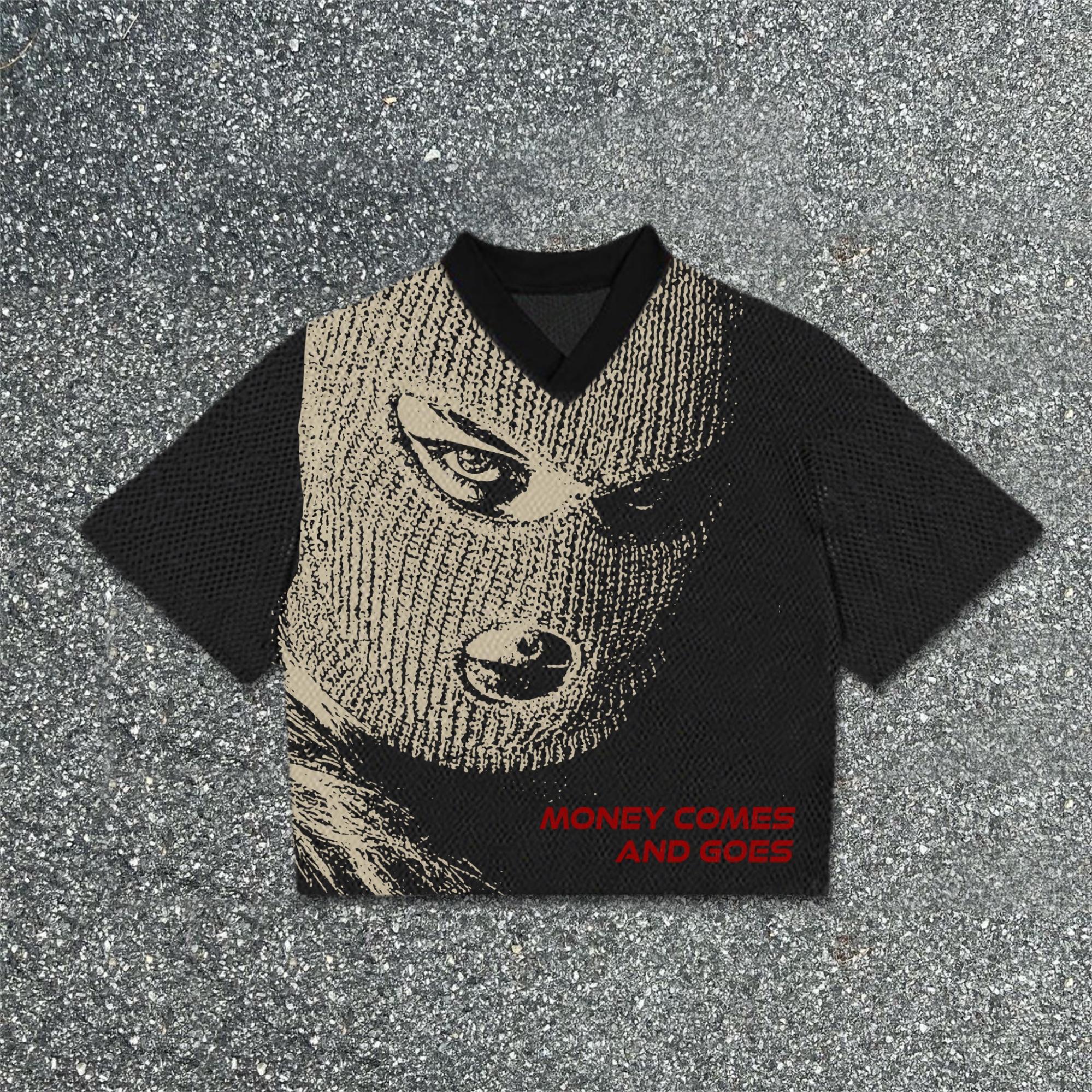 Sopula Blokette Gang Hood Portrait Print Blokecore T-Shirt Product Image