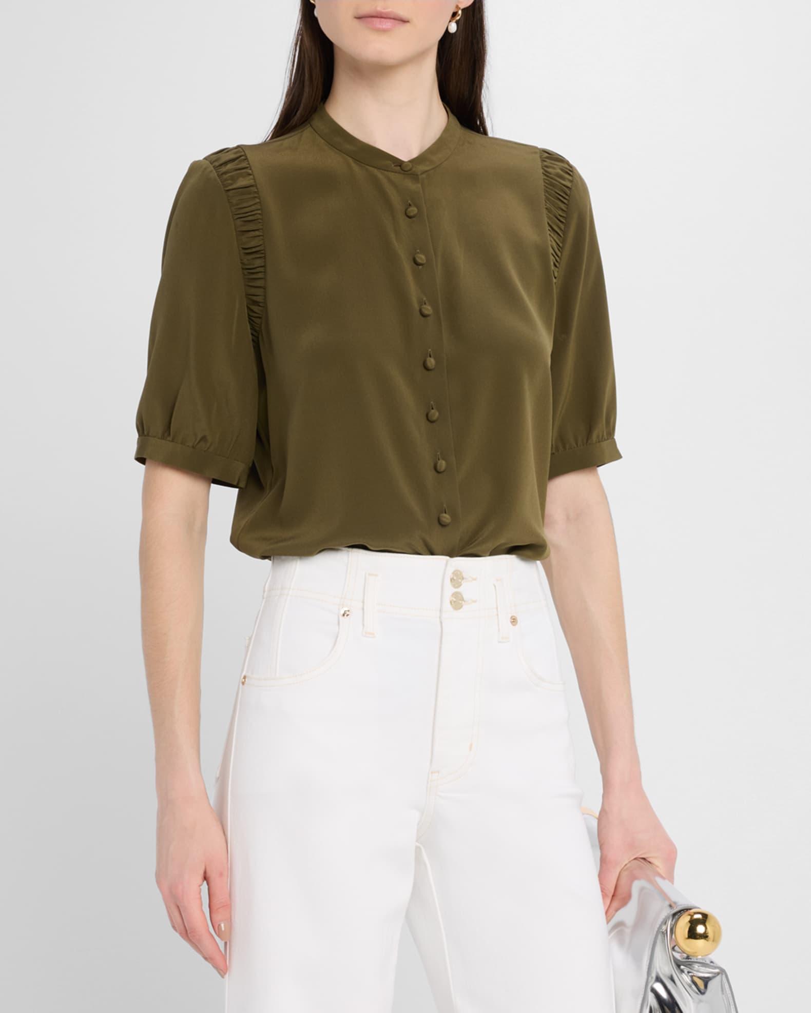 The Silk Gathered Top Product Image