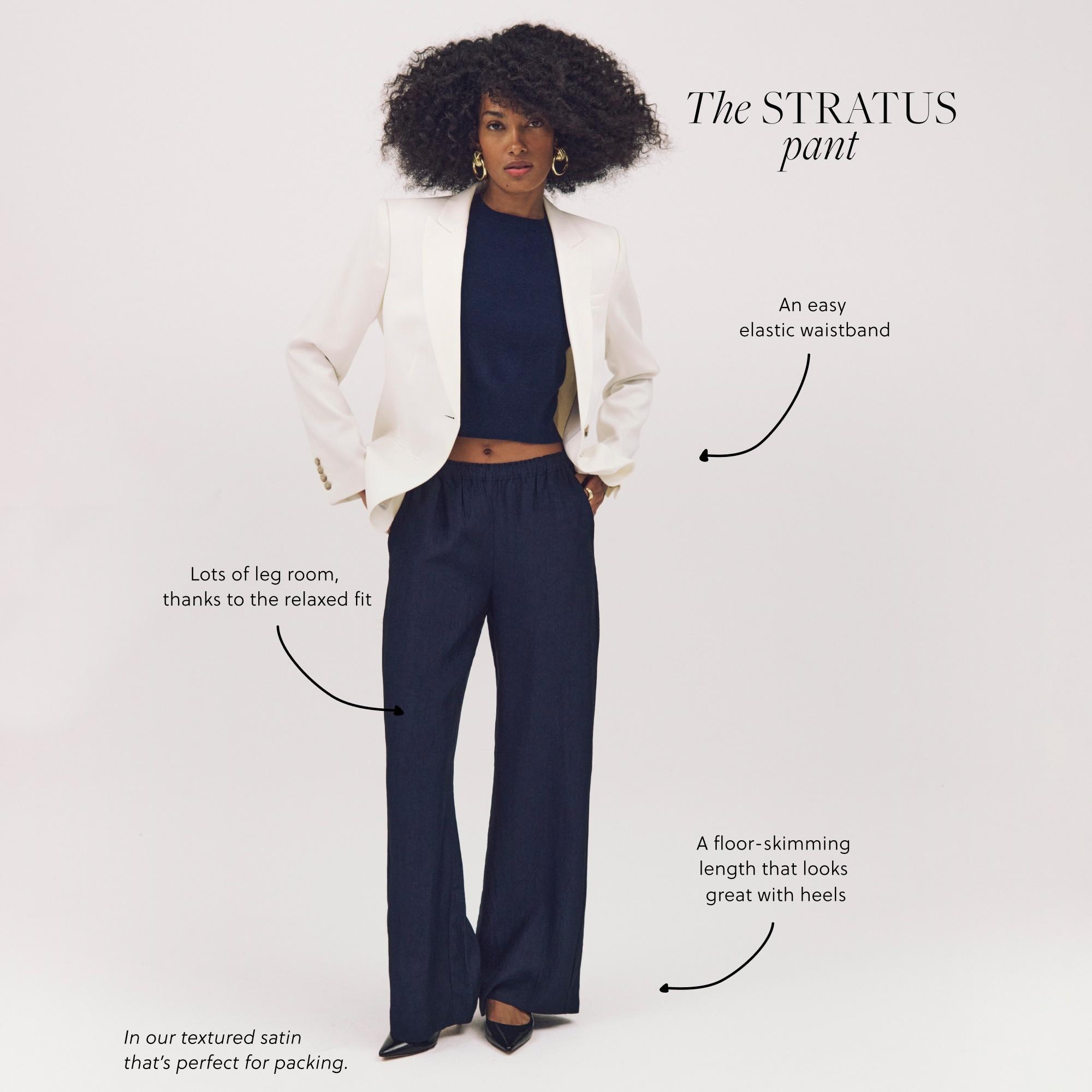 Stratus pant in textured satin Product Image