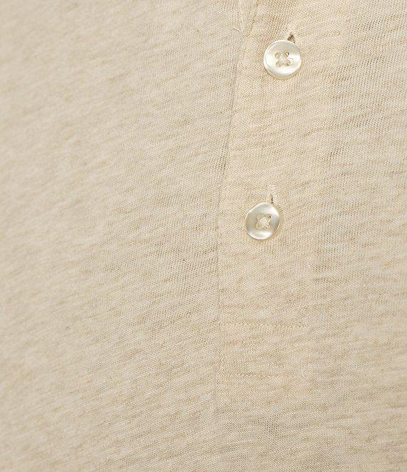 Roundtree & Yorke Long Sleeve Solid Henley Pullover Product Image