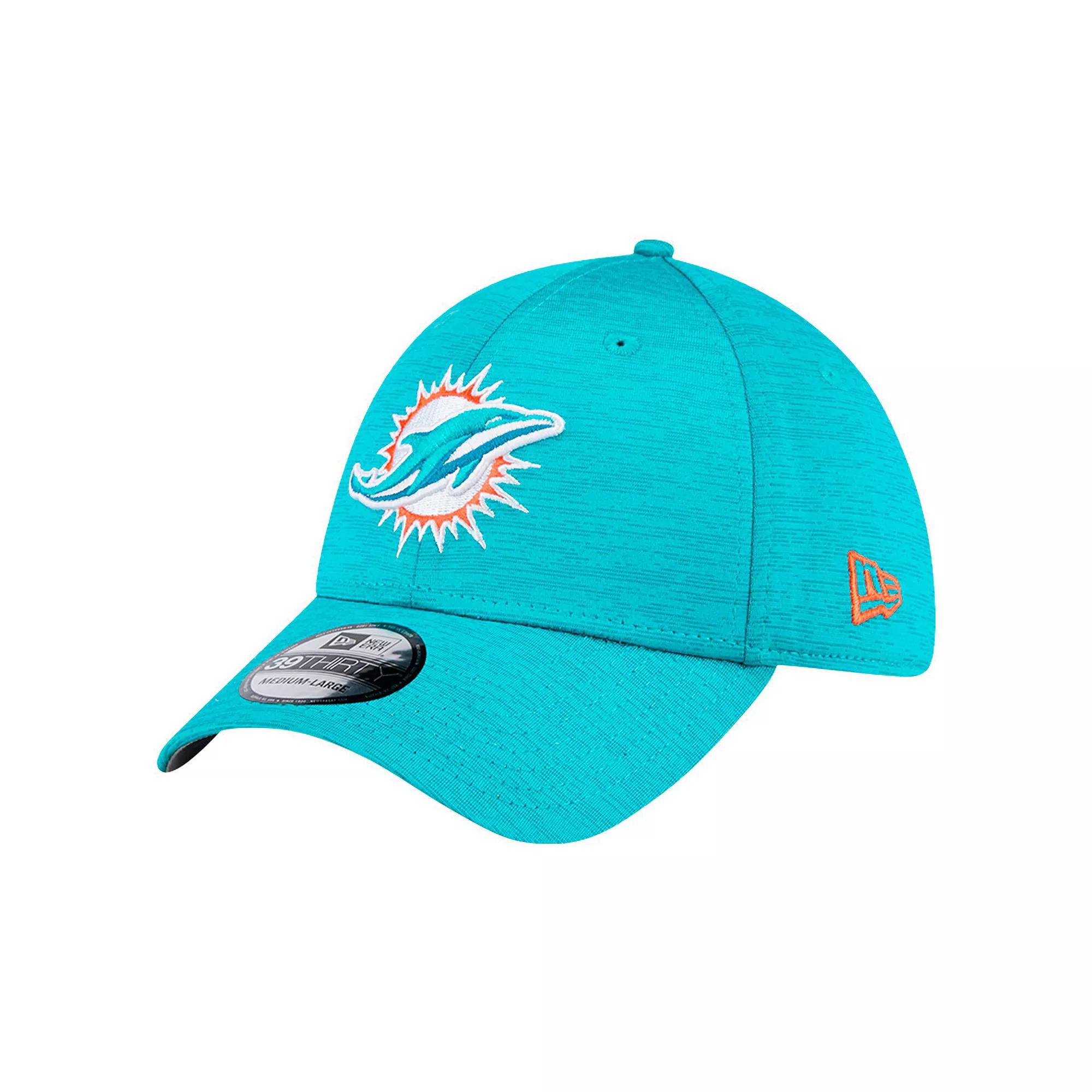 Mens New Era Aqua Miami Dolphins Active Tech 39THIRTY Flex Hat Turquoise A Product Image