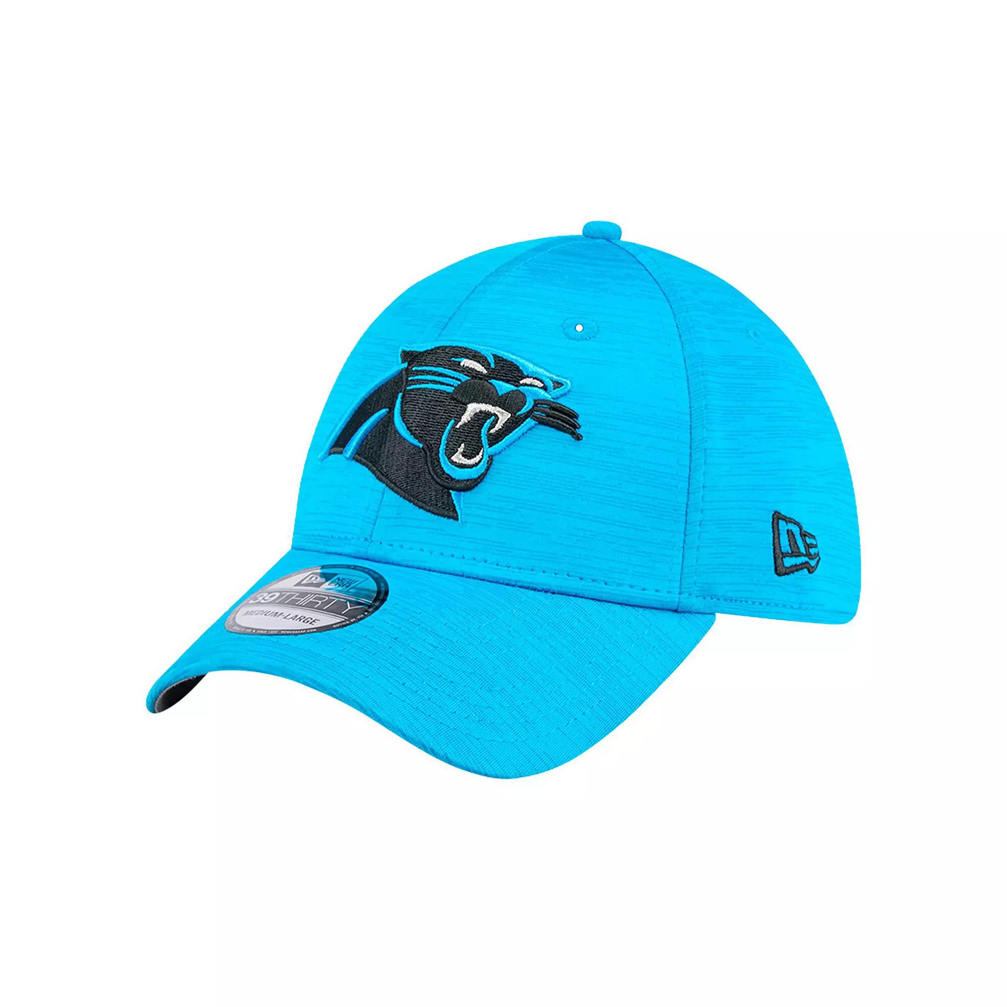 Men's New Era Blue Carolina Panthers  Active Tech 39THIRTY Flex Hat, Size: Medium/Large Product Image