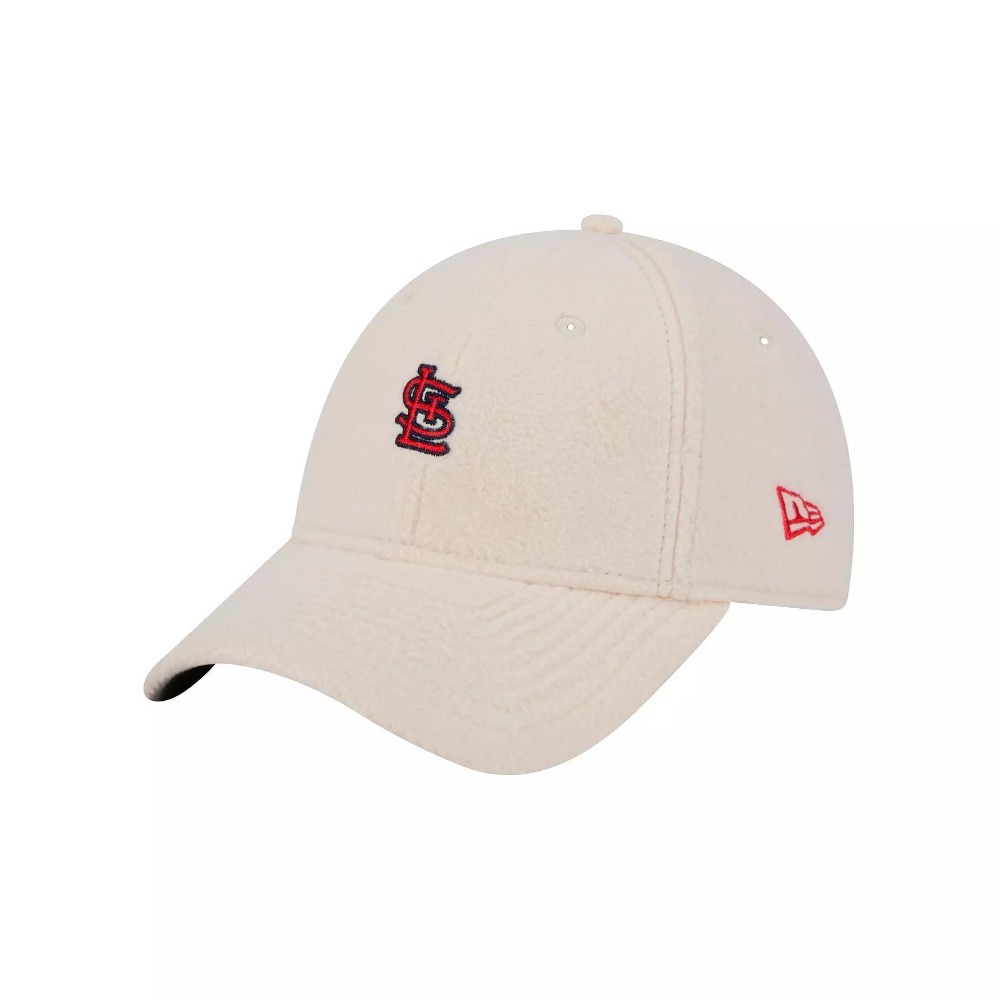 Women's New Era White St. Louis Cardinals Chrome Cozy 9FORTY Adjustable Hat, Beige Product Image