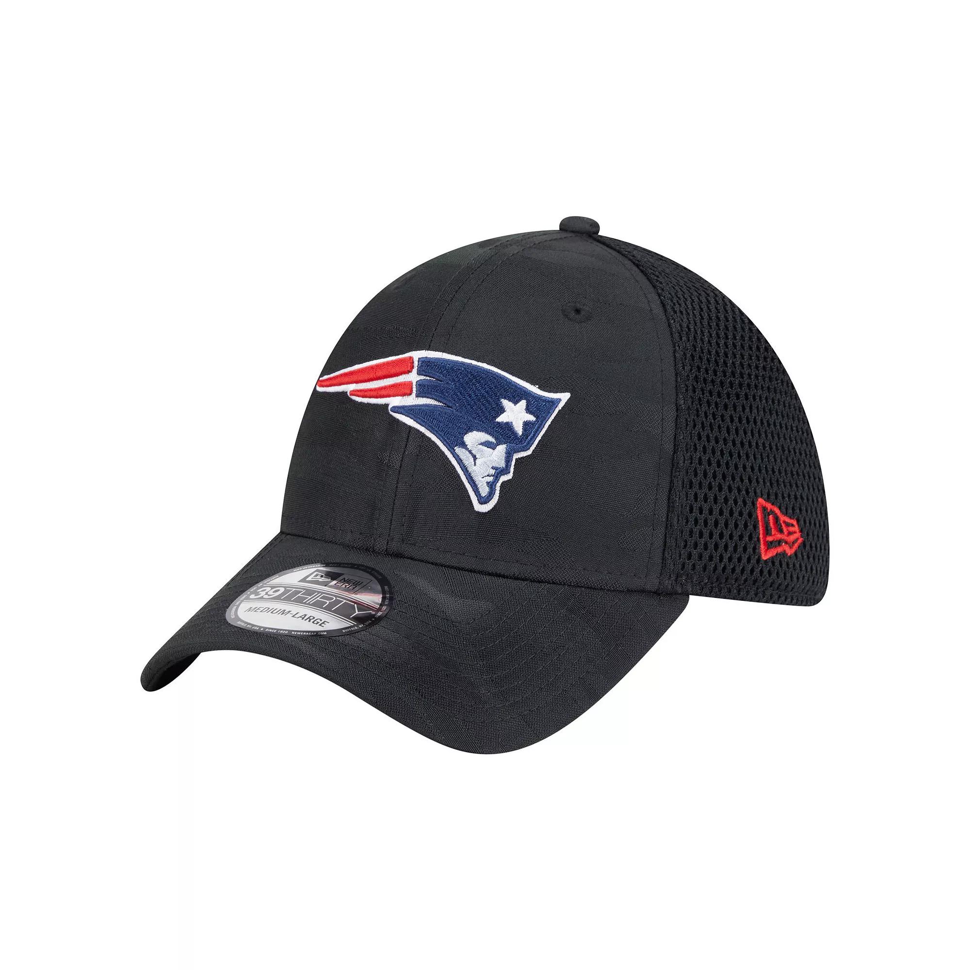 Men's New Era Black New England Patriots Active Camo 39THIRTY Flex Hat, Size: Small/Medium Product Image