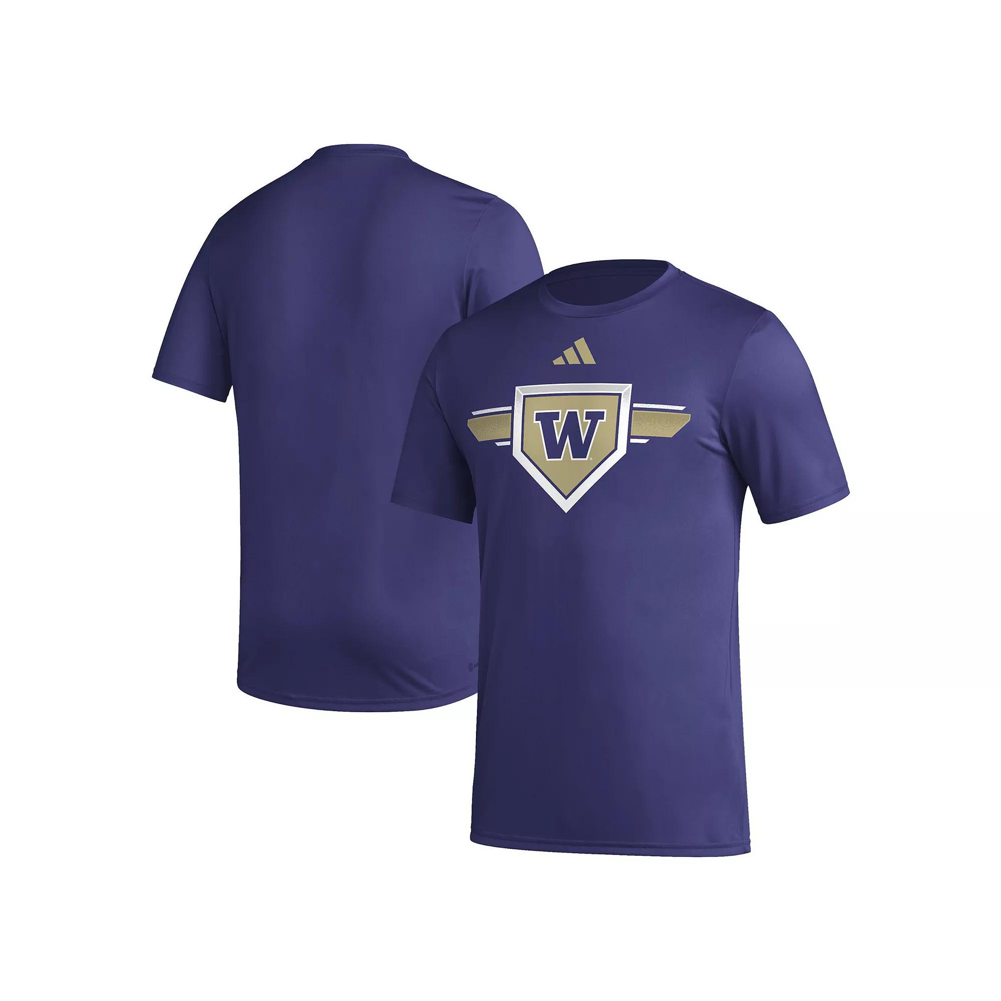 Men's adidas Purple Washington Huskies 2023/24 AEROREADY Homeland Plate Pregame T-Shirt,  Product Image