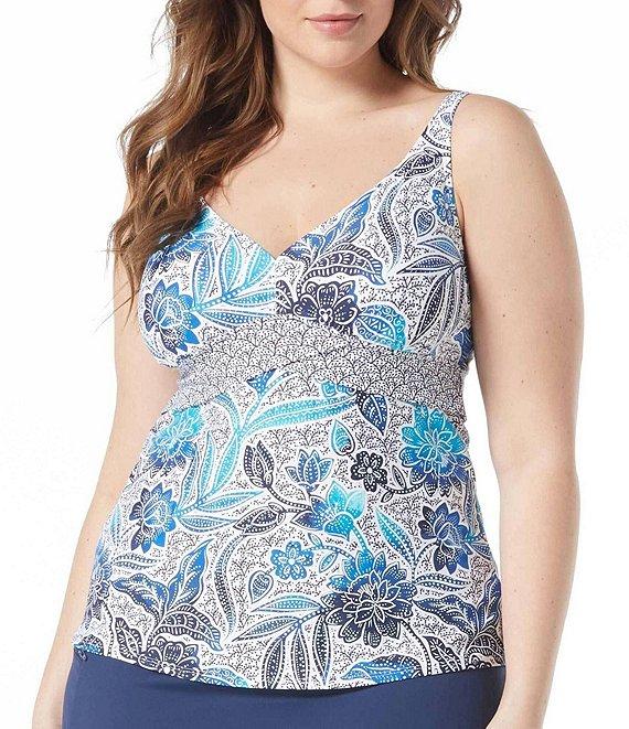 Beach House Plus Size Paloma Beach Solids Emma Swim Skort Product Image