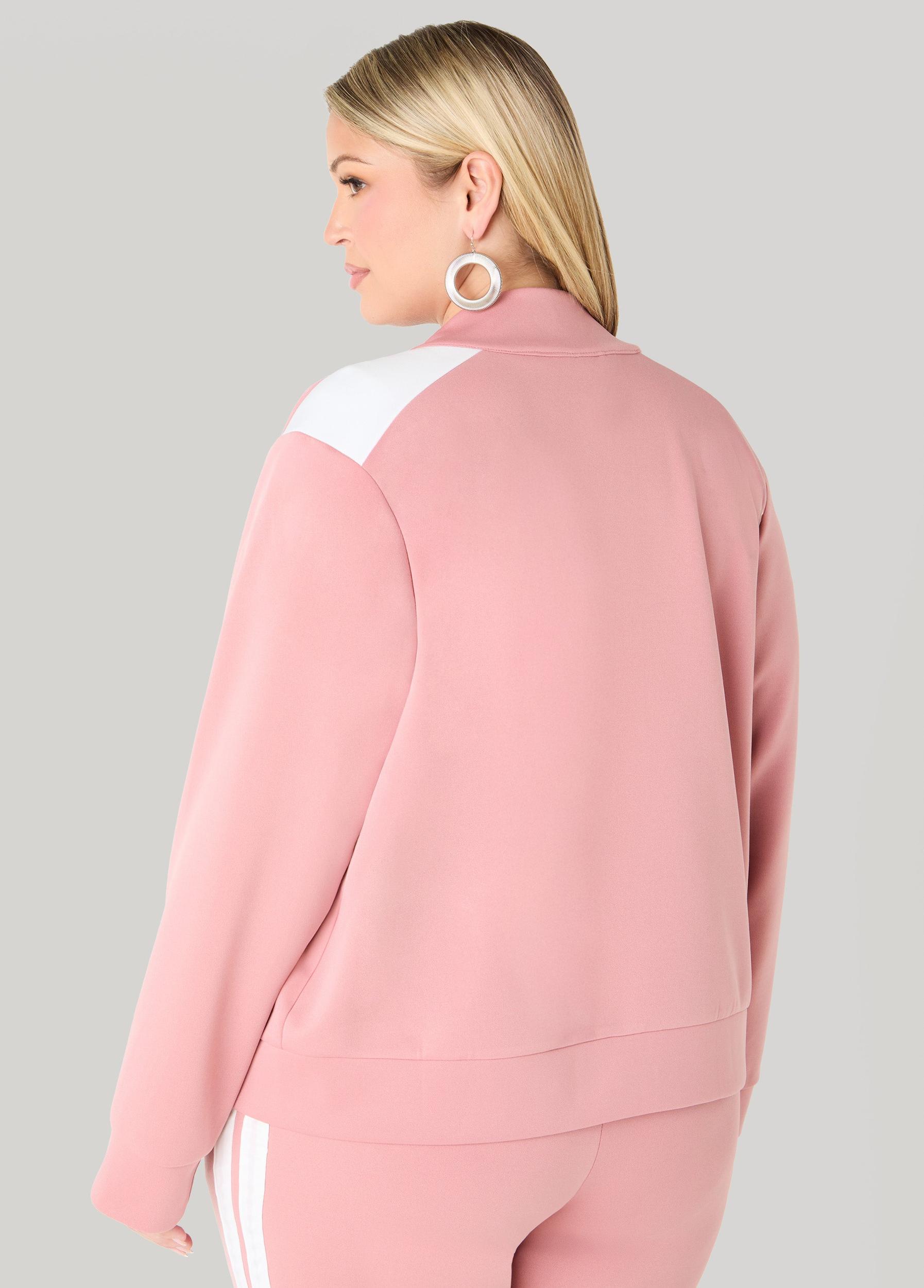 Stripe Zip Front Track Jacket Product Image