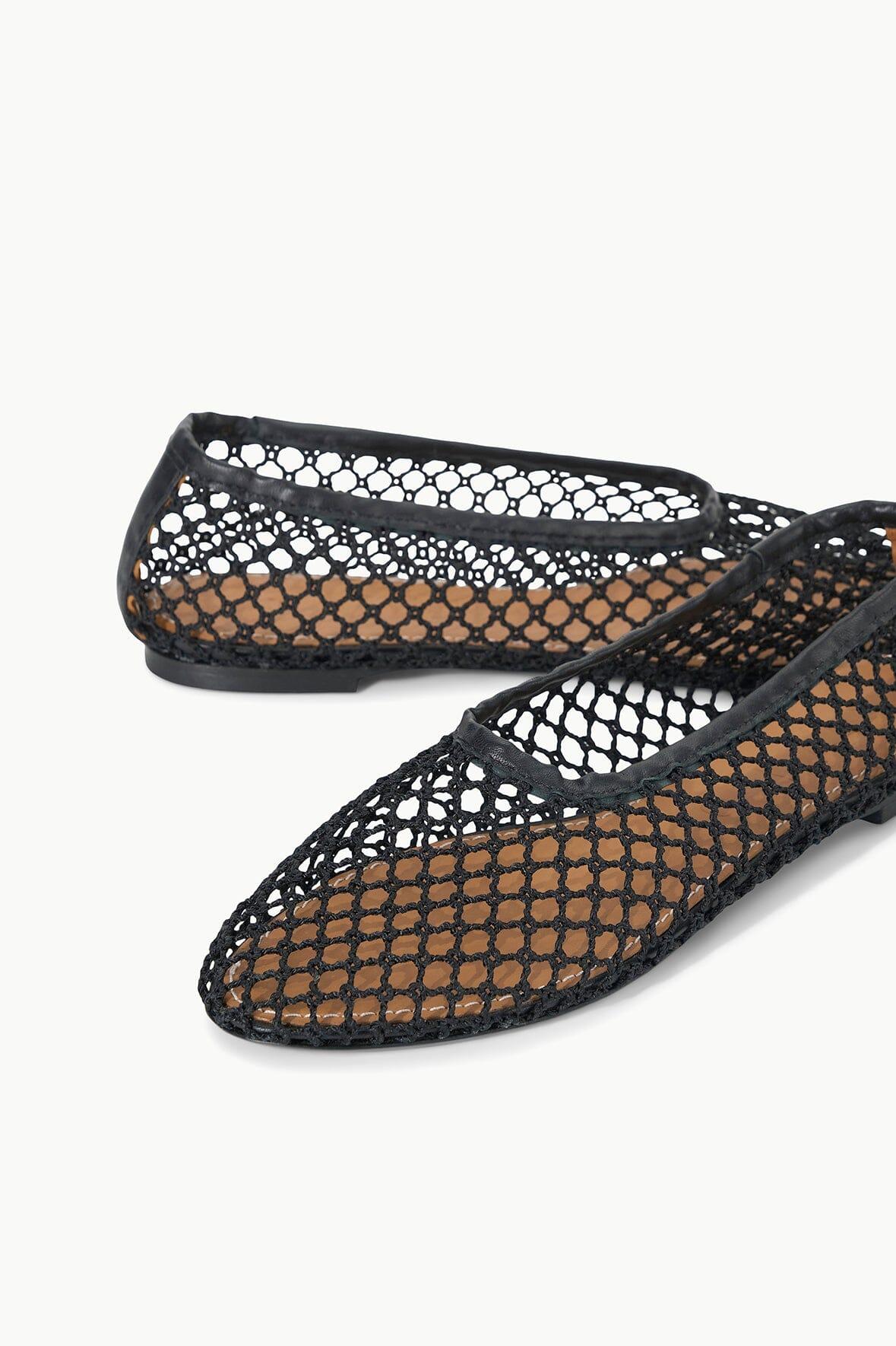 ALBA BALLET FLAT | BLACK NETTING Product Image