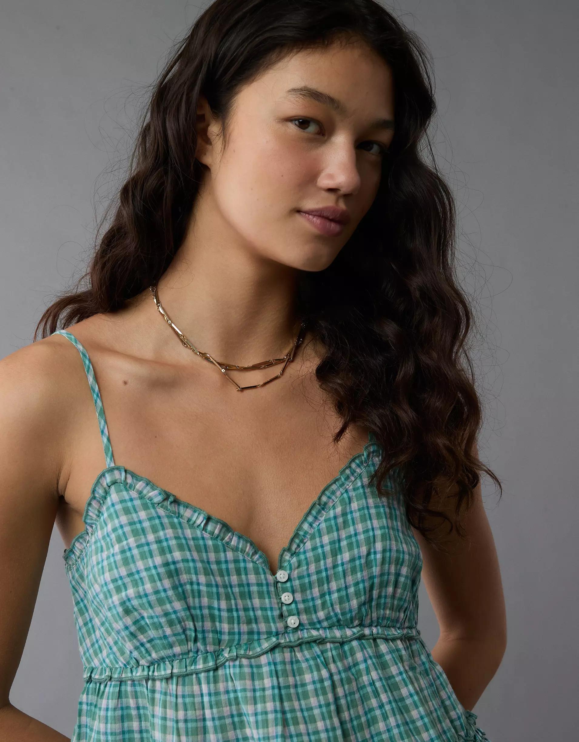 AE Ruffle Babydoll Tank Top Product Image