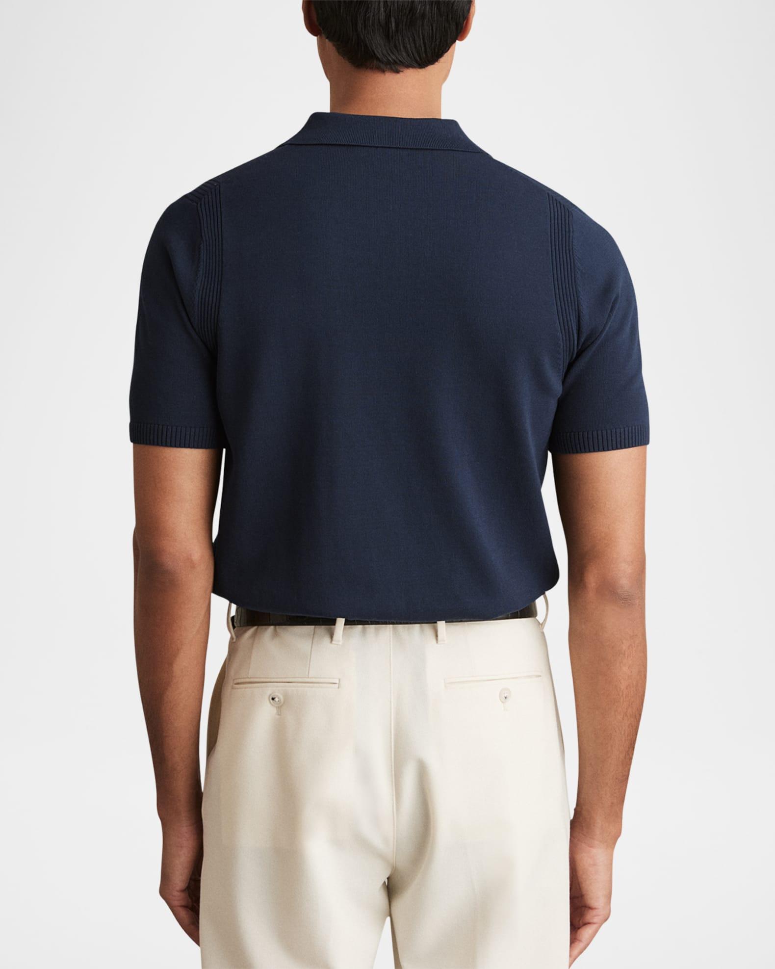 Men's Berkley Half-Zip Knit Polo Shirt Product Image