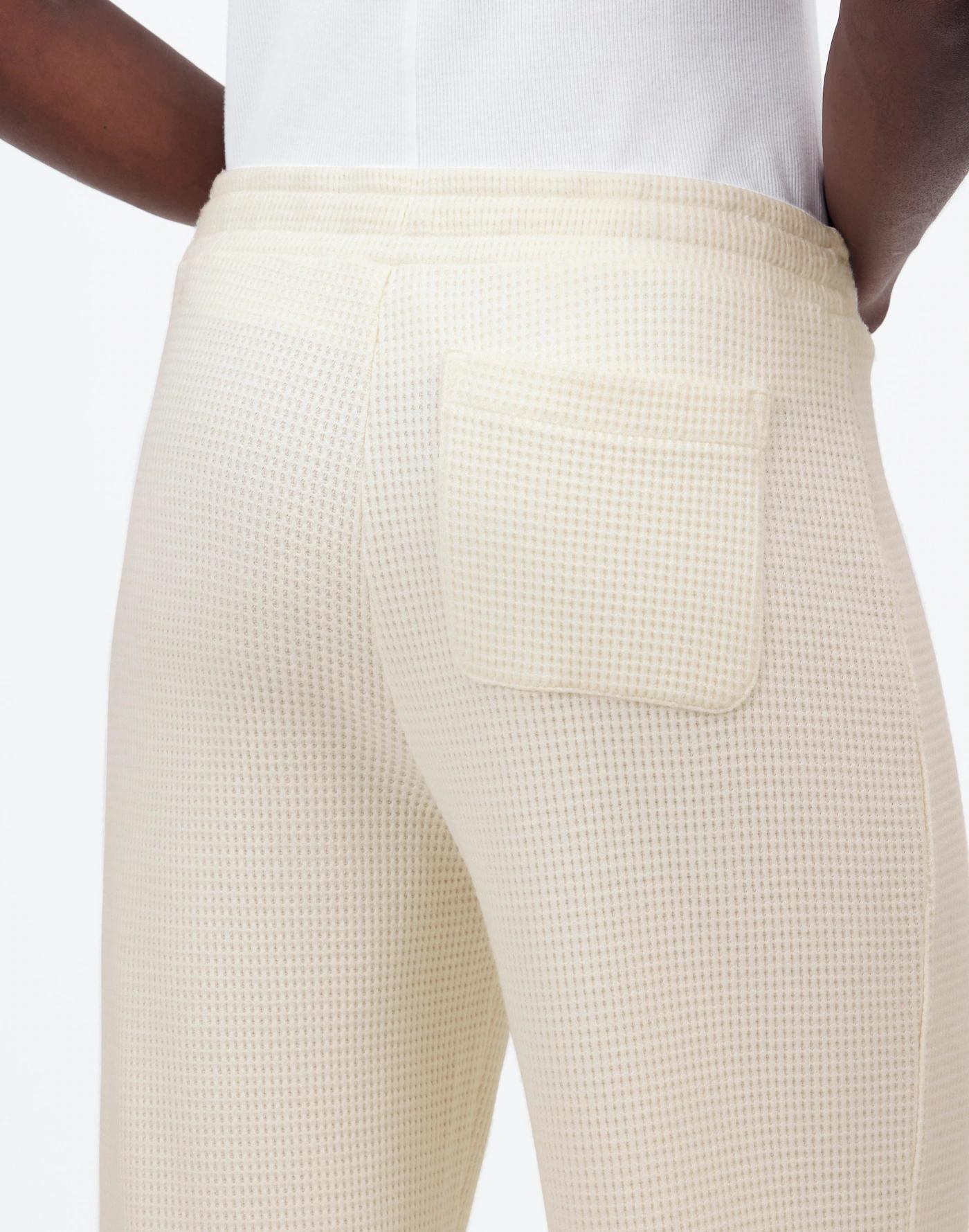 Waffle-Knit Straight-Leg Sweatpants Product Image