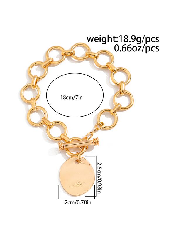 Normcore Chains Geometric Bracelet Accessories Product Image