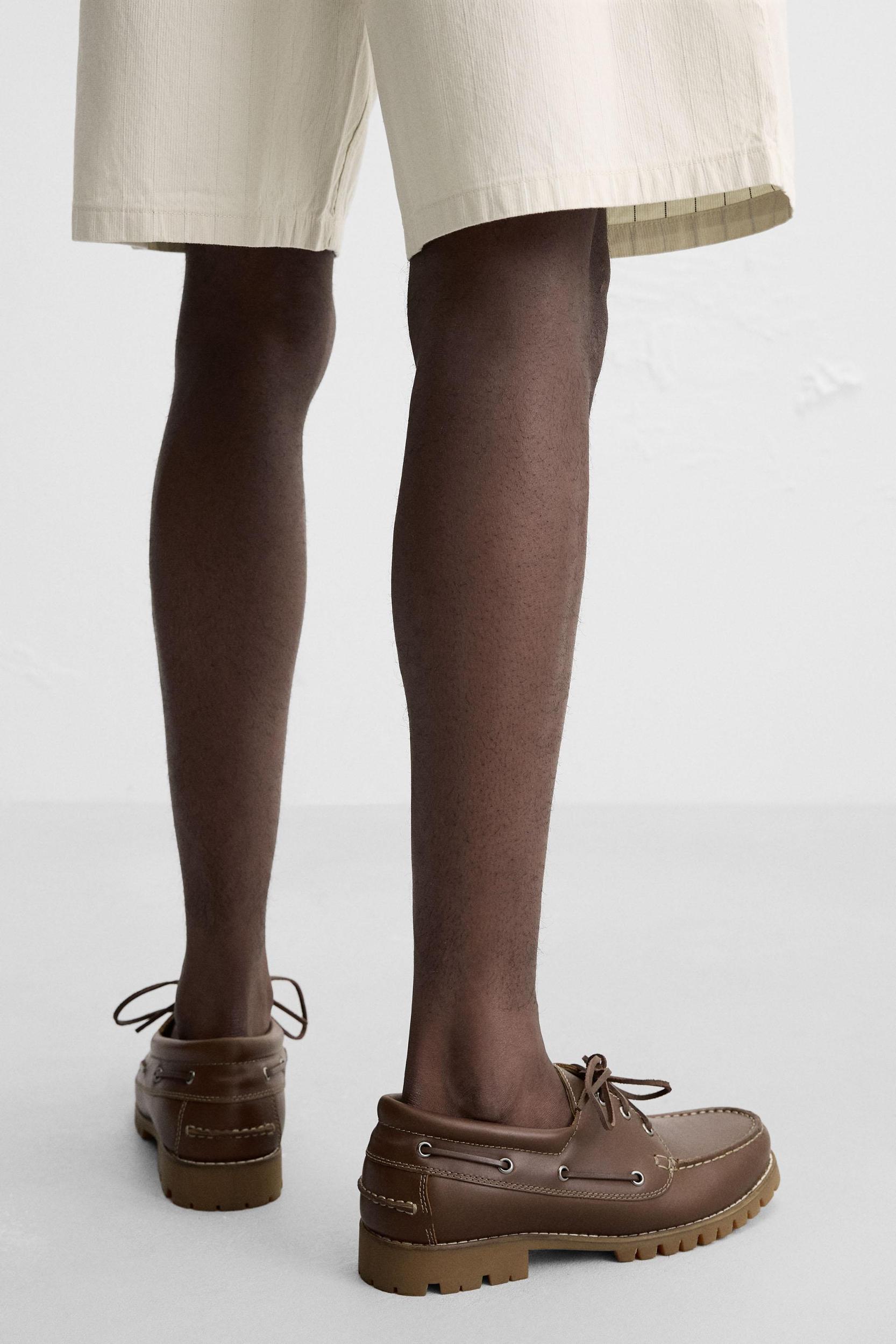 LEATHER BOAT SHOES Product Image