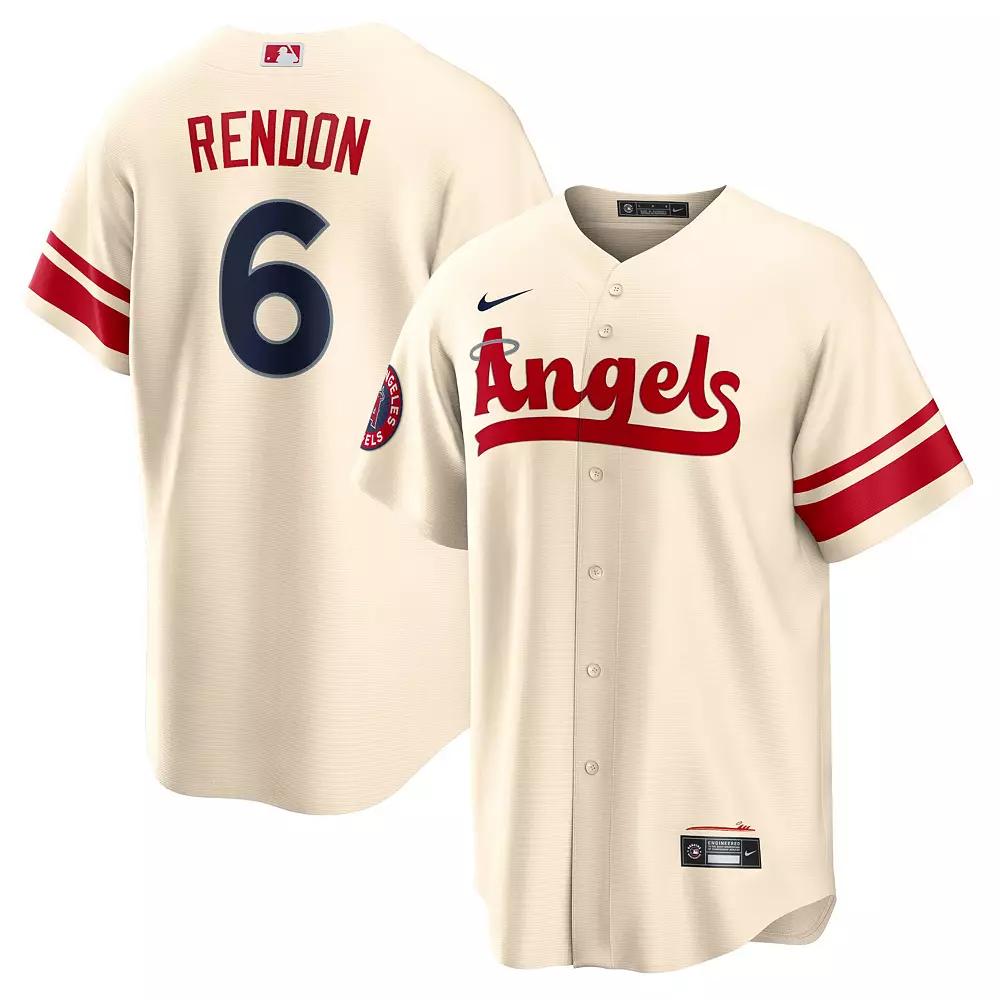 Men's Nike Anthony Rendon Cream Los Angeles Angels 2022 City Connect Replica Player Jersey,  Product Image