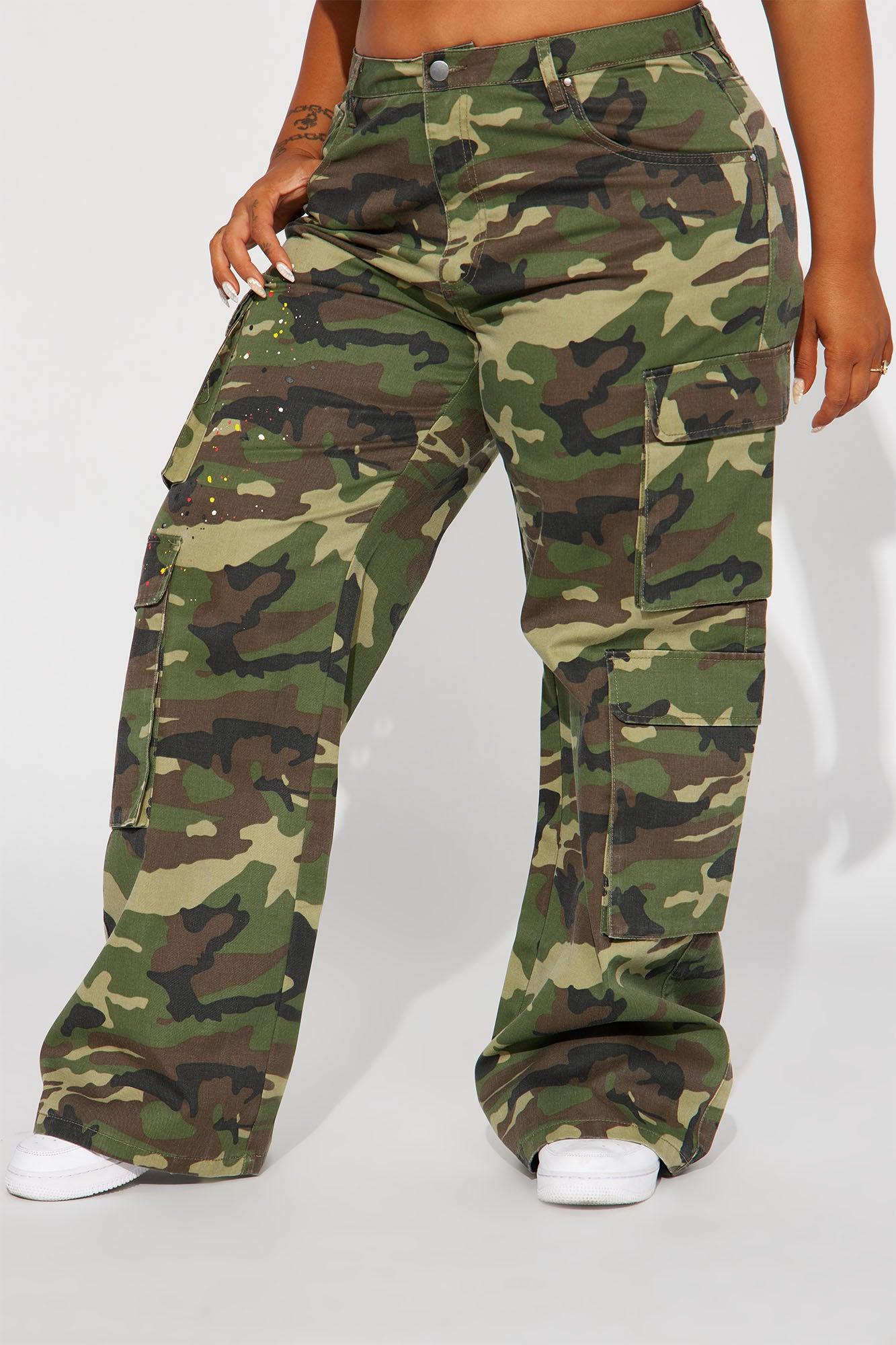 You Lost Me Camo Cargo Pant - Olive/combo Product Image
