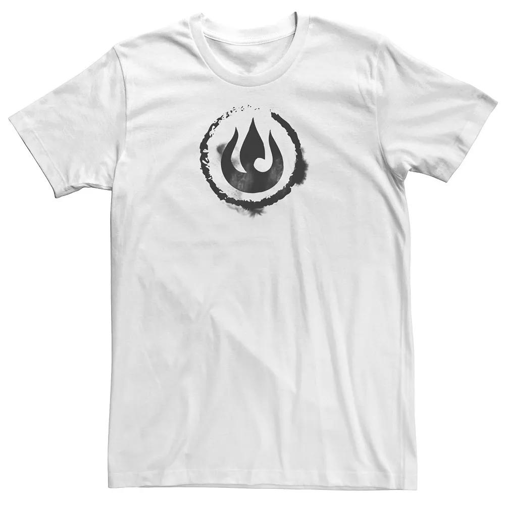 Big & Tall Nickelodeon Legend Of Korra Fire Nation Symbol Sketch Tee, Men's,  Product Image
