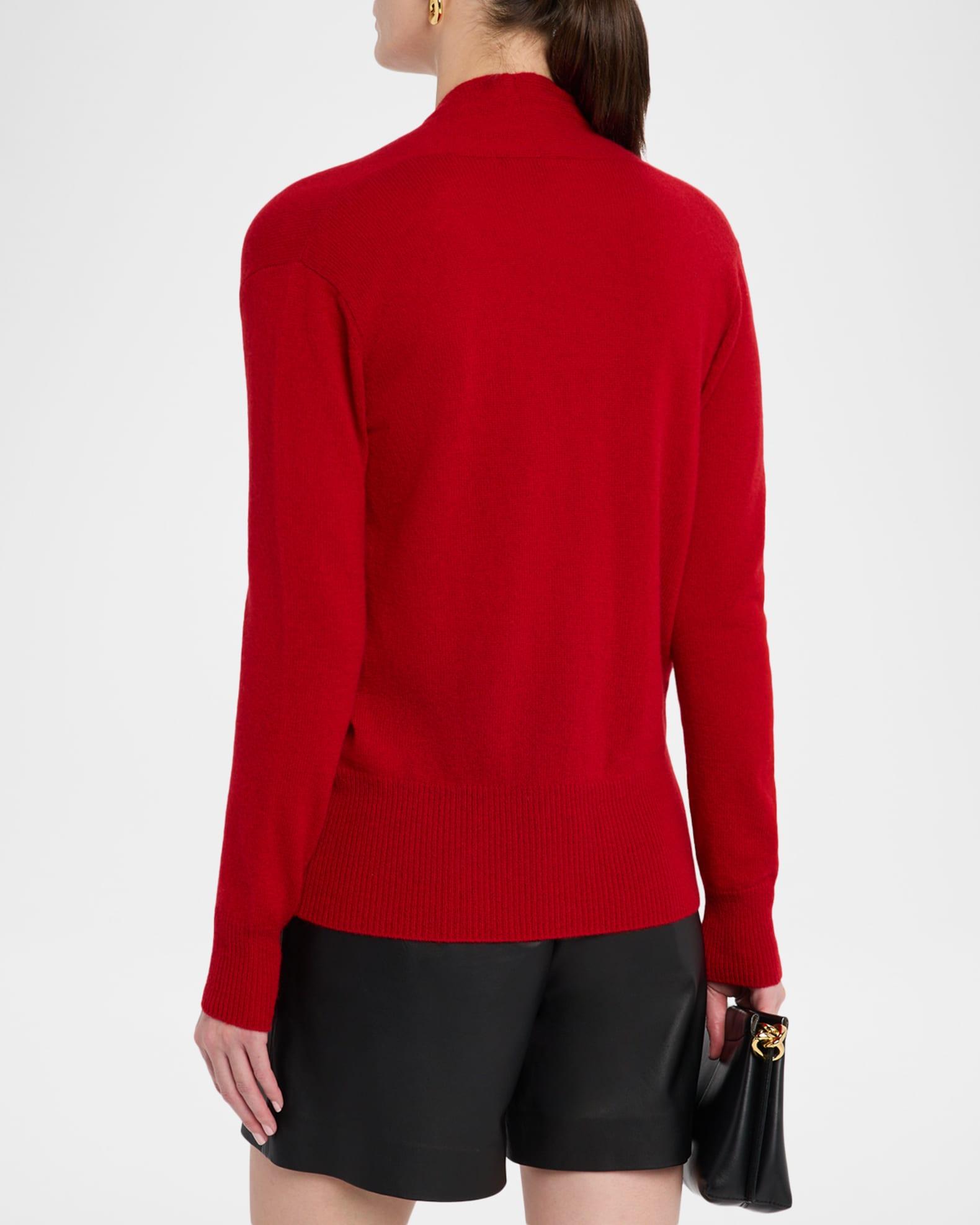 Cashmere Faux Wrap Sweater Product Image