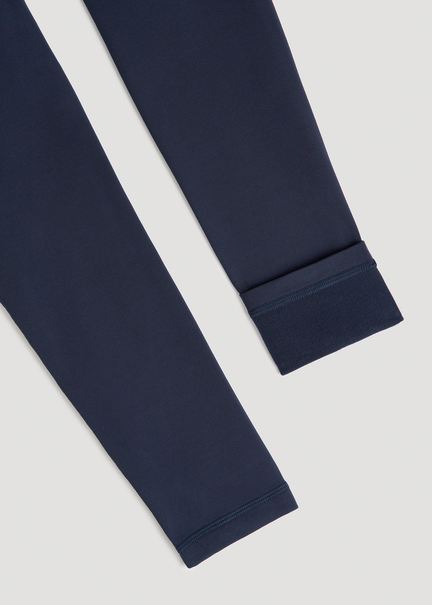 Fleece-Lined Leggings for Tall Women in Navy Female Product Image