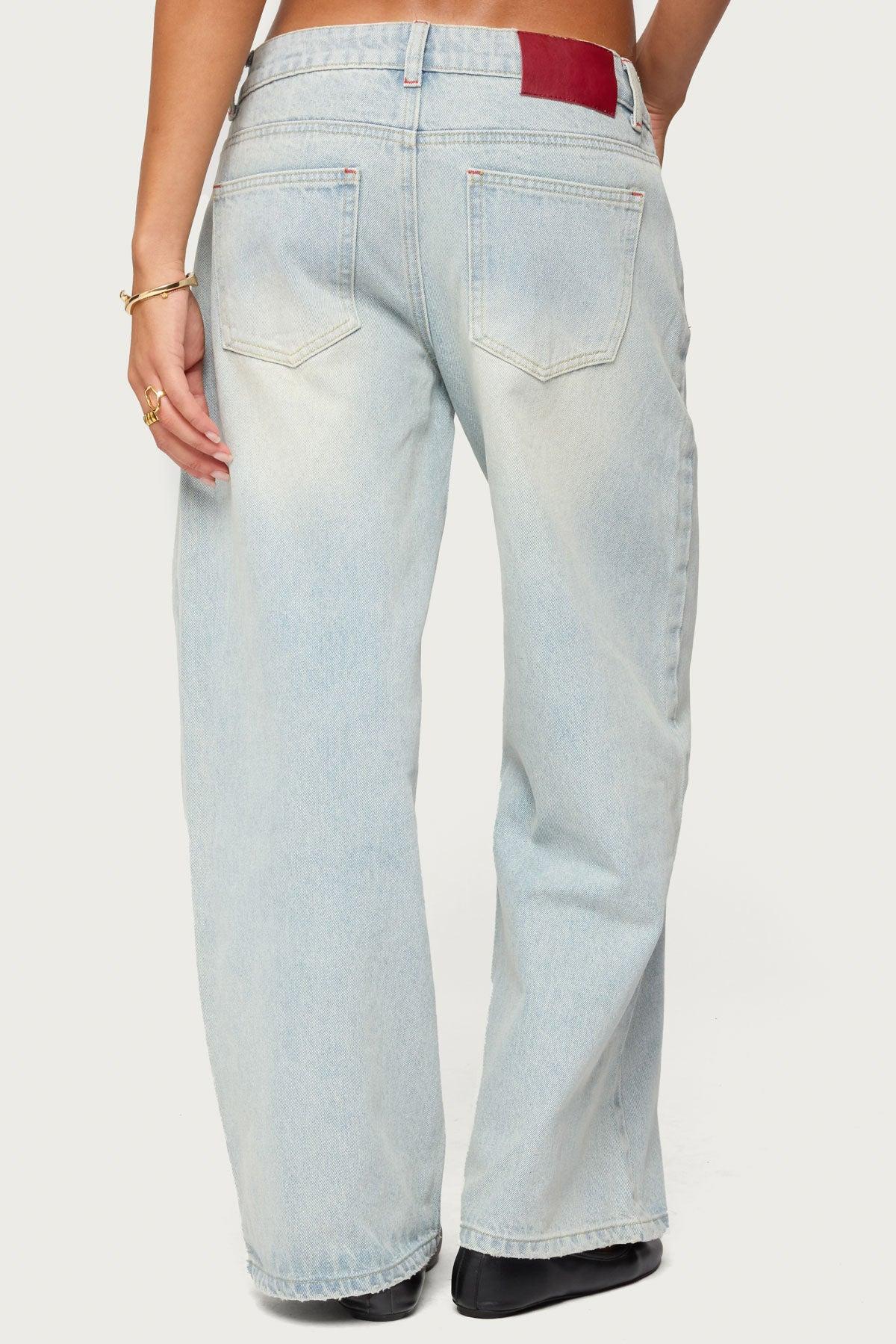 Petite Ace Low Rise Baggy Jeans Product Image