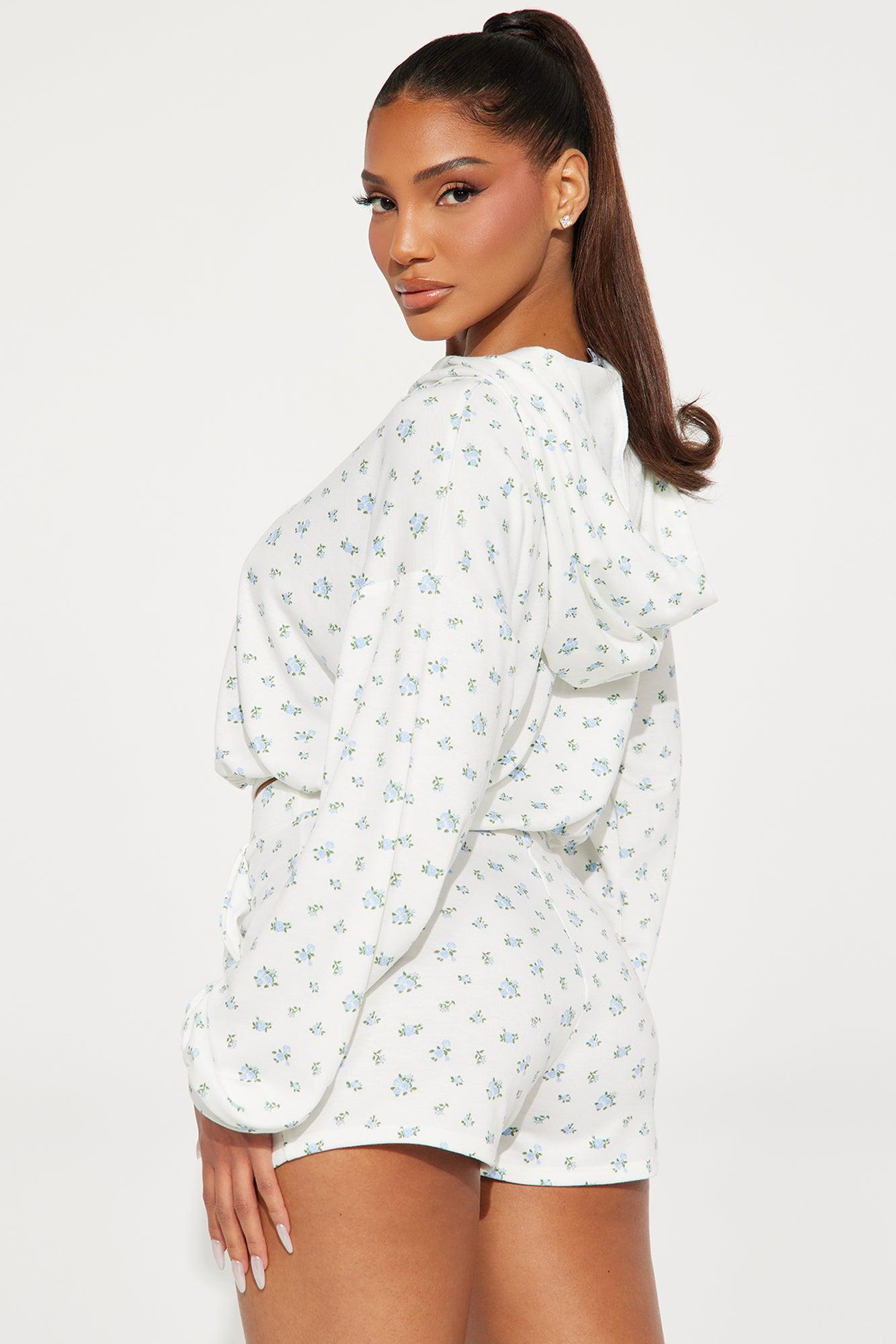 Maddie Ditsy Floral Short Set - Blue/combo Product Image