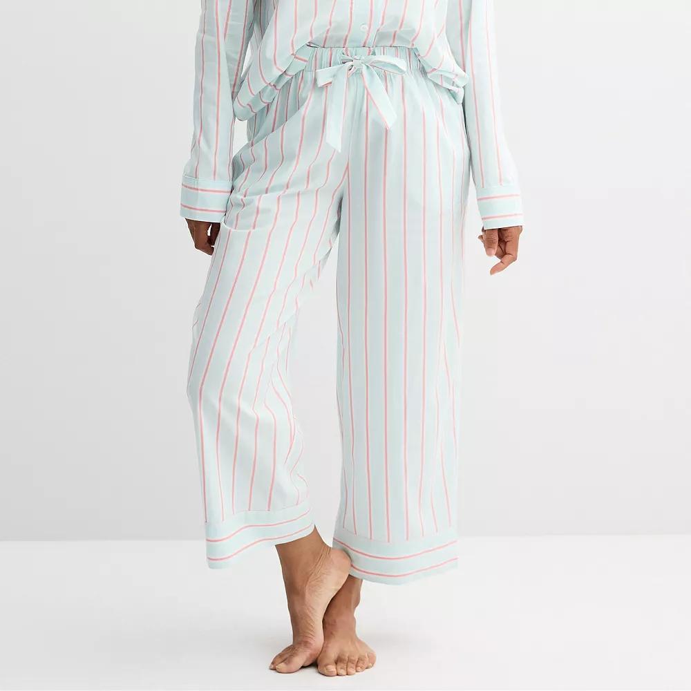 Women's Sonoma Goods For Life® Woven Sleep Pants, Size: Small, Blue Stripe Product Image