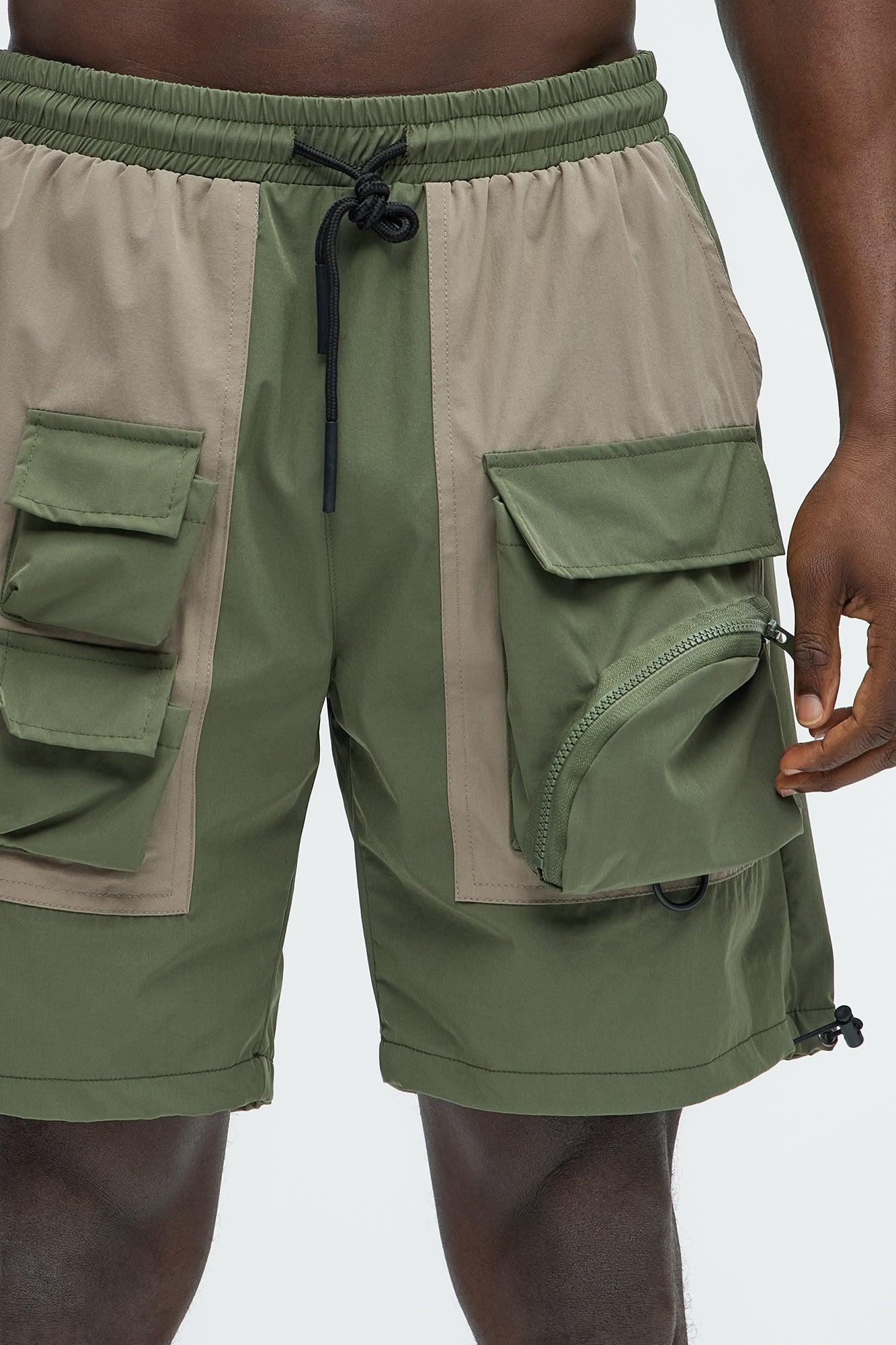 This Way Nylon Utility Short - Tan Product Image