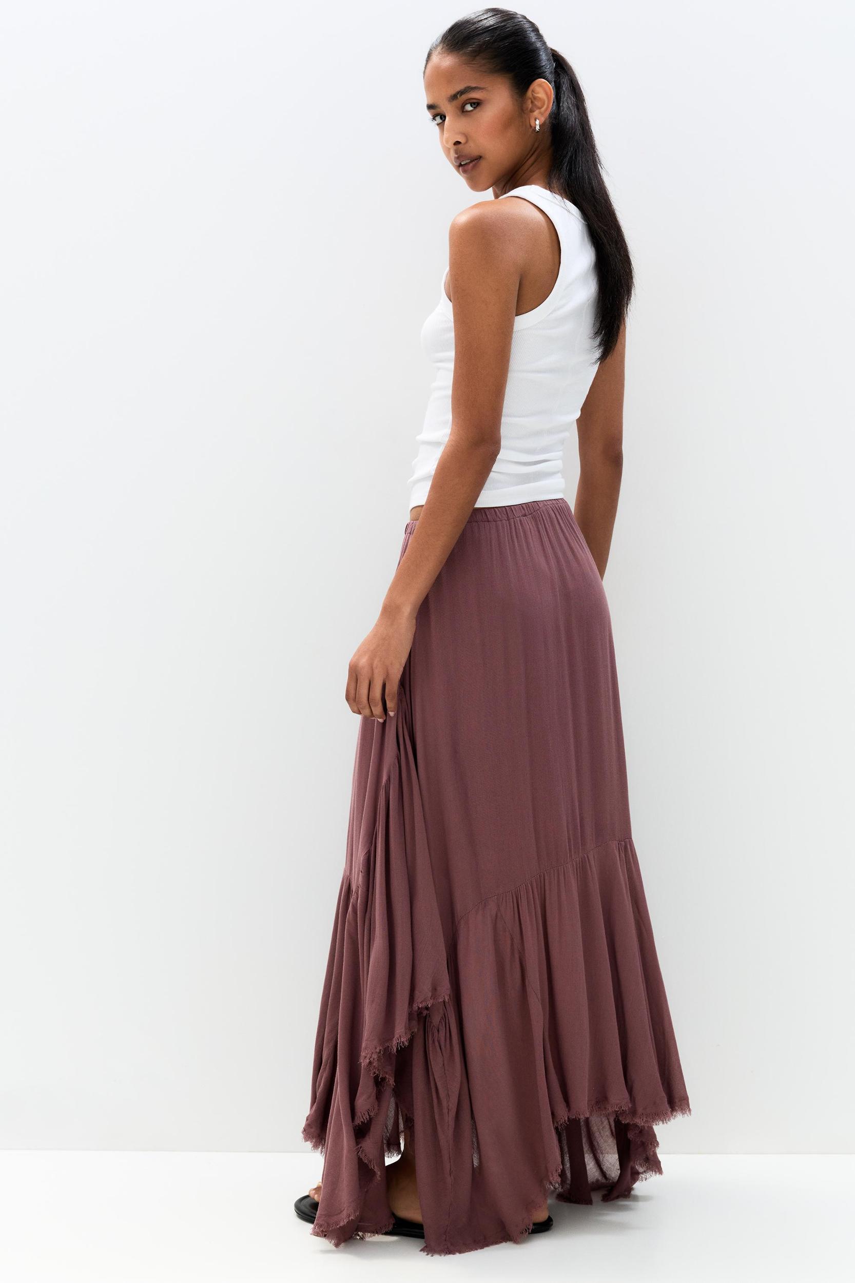 Asymmetric midi skirt Product Image