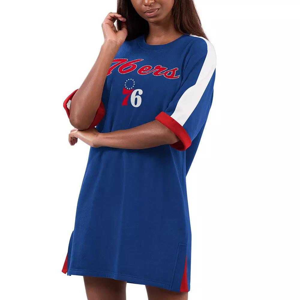 Women's G-III 4Her by Carl Banks Royal Philadelphia 76ers Flag Sneaker Dress, Size: Small, 76r Blue Product Image