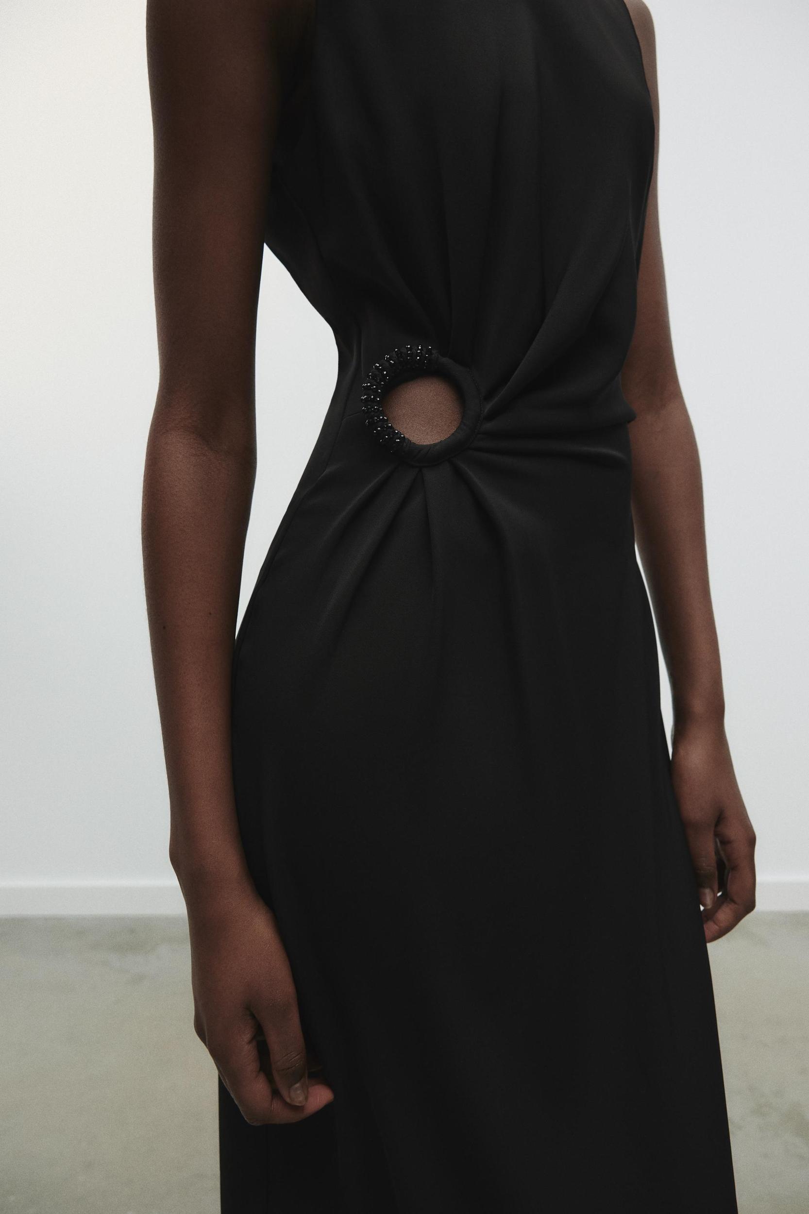 GROMMET WAIST MIDI DRESS Product Image