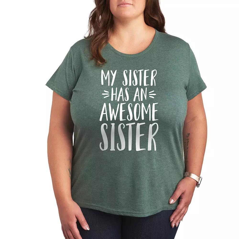 Plus My Sister Has Awesome Sister Graphic Tee, Women's,  Product Image
