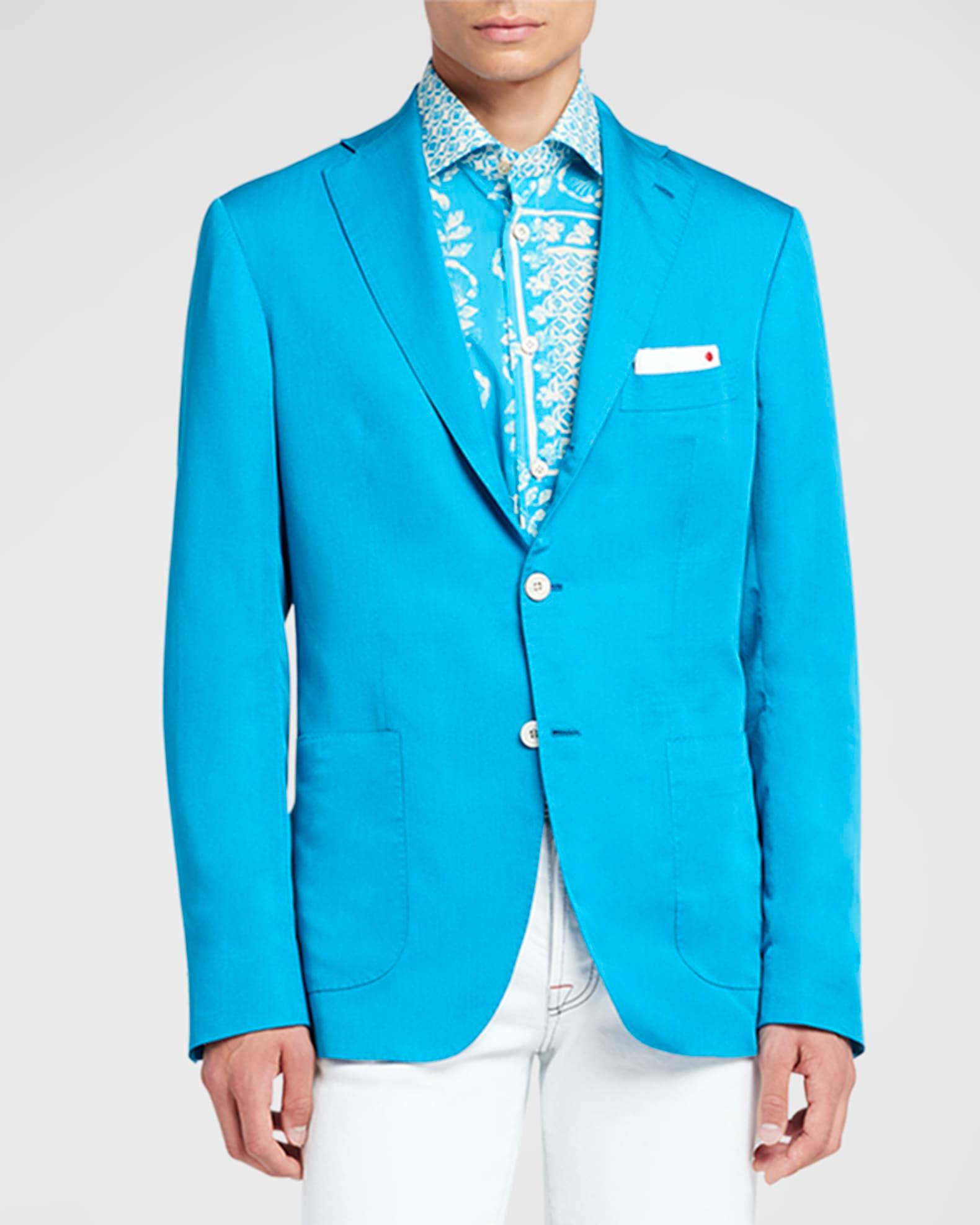 Men's Solid Lyocell-Blend Sport Coat Product Image