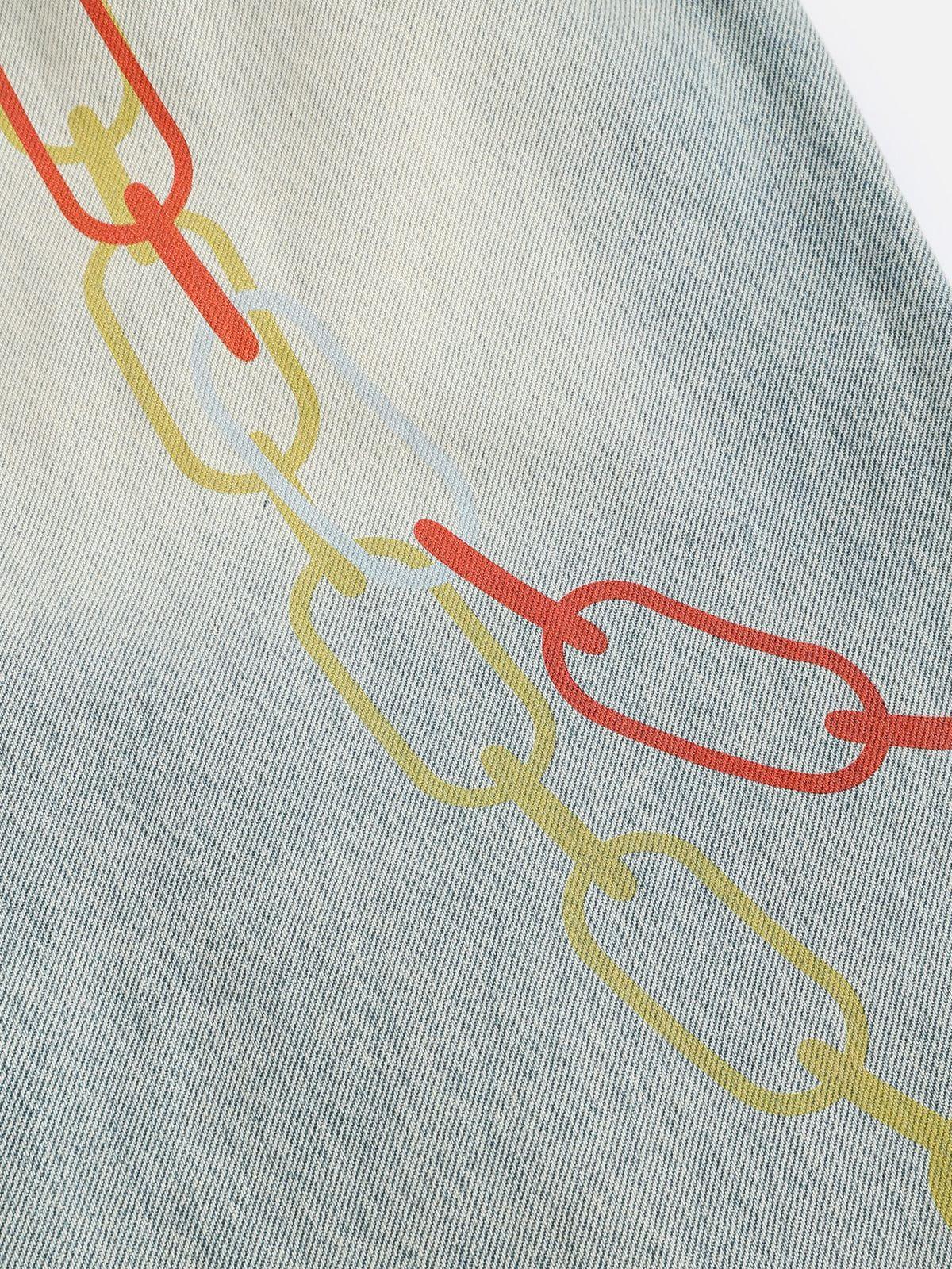 Aelfric Eden Cartoon Graphic Super Baggy Barrel Jeans Product Image