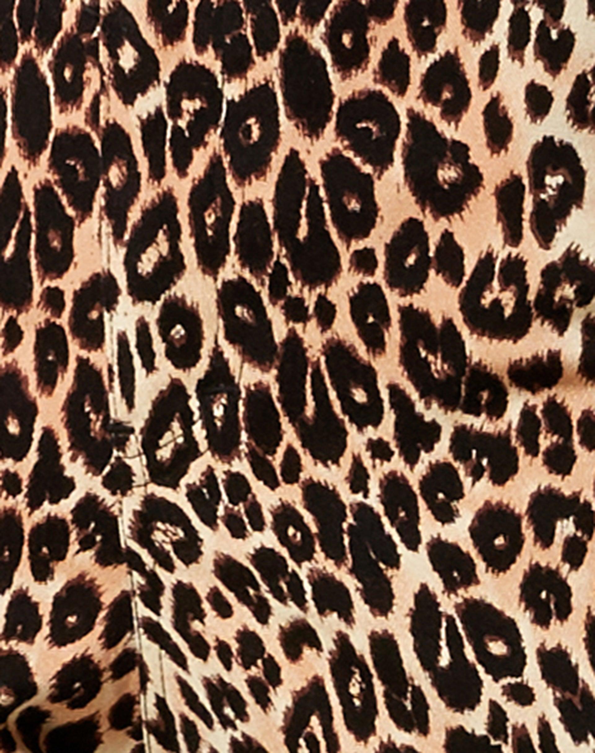 Zoven Flare Trouser in True Leopard Product Image