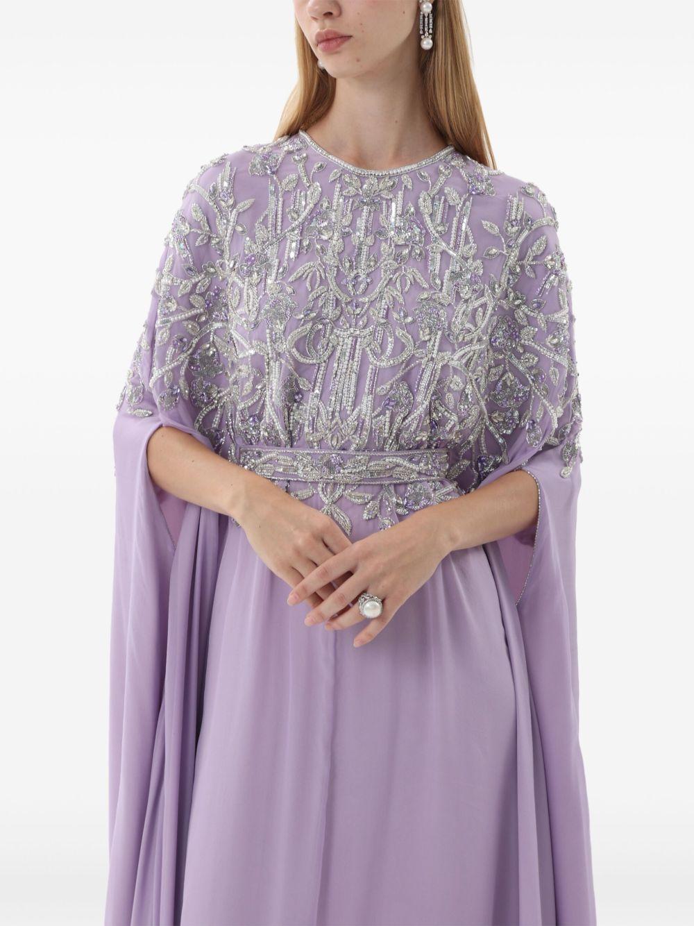 embellished chiffon gown Product Image