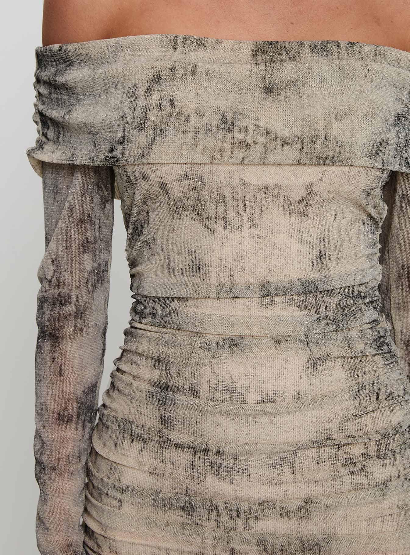 Artefact Off The Shoulder Mini Dress Multi Product Image