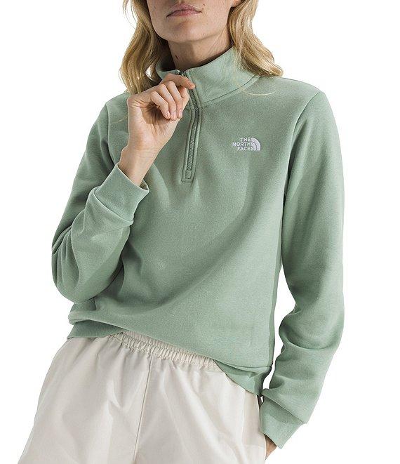 The North Face Evolution Embroidered Logo Mock Neck Quarter Zip Pullover Product Image