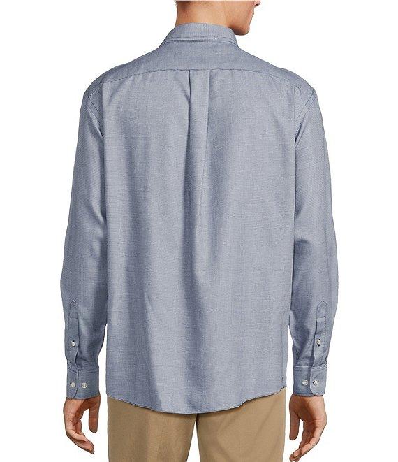 Gold Label Roundtree & Yorke Non-Iron Long Sleeve Micro Houndstooth Dobby Sport Shirt Product Image
