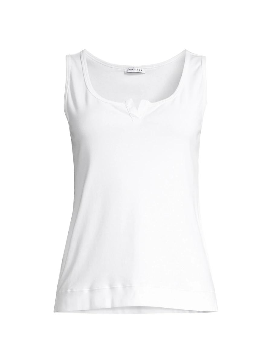 Womens Jersey Henley Tank Product Image