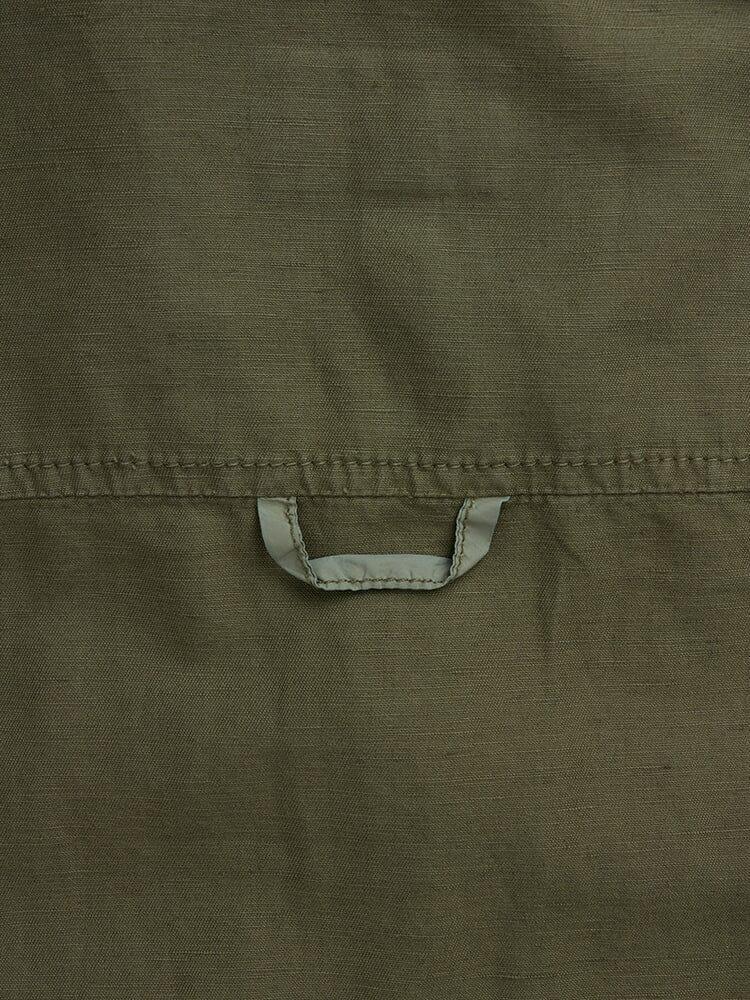 LONG SLEEVE MULTI POCKET SHIRT (BLACK) Male Product Image