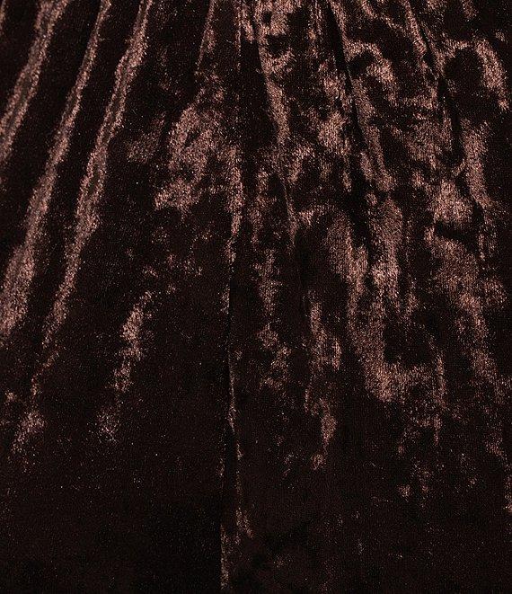 Skies Are Blue Coordinating Crushed Velvet High Waisted Wide Leg Pants Product Image