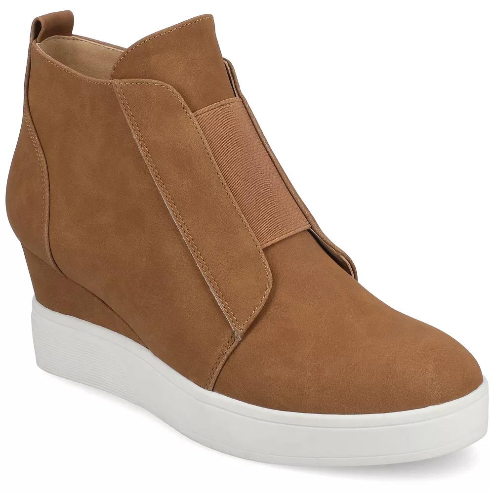 Journee Clara Women's Wedge Sneakers,  Product Image