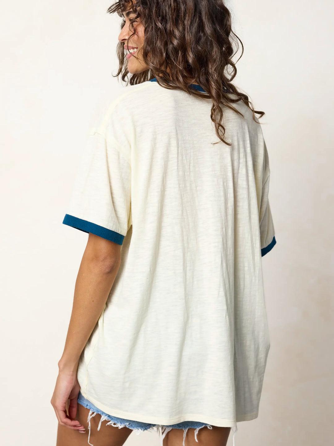 Ringer Oversized Tee Shirt Product Image