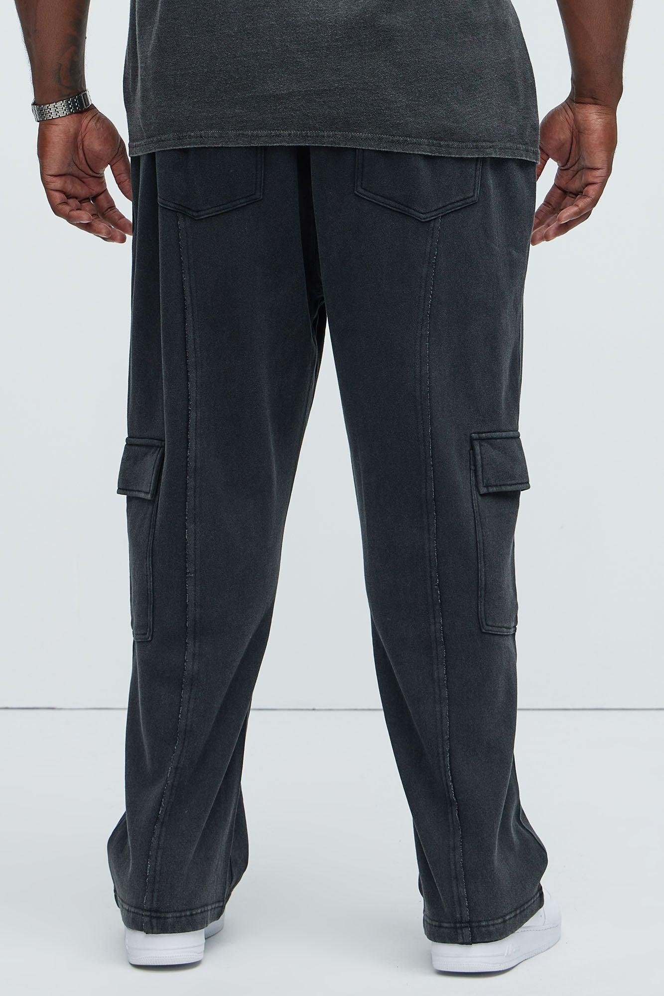 Dylan Cargo Sweatpants - Black Product Image