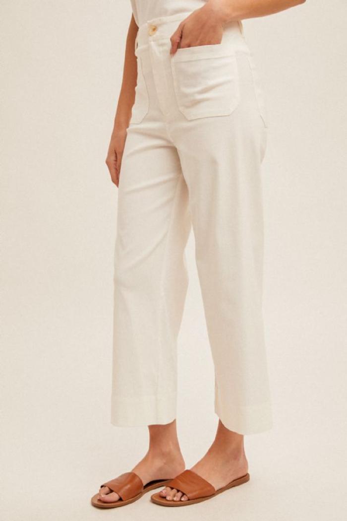 STRETCH WIDE LEG PANTS Product Image
